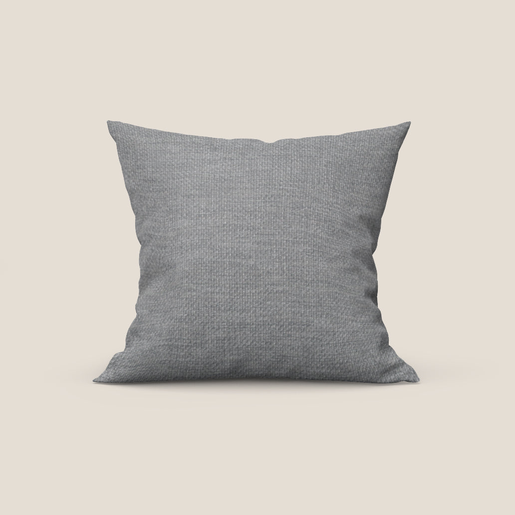 Tauro cuscino disponibile in diversi colori in tessuto misto cotone smacchiabile T18 grigio - divani.store