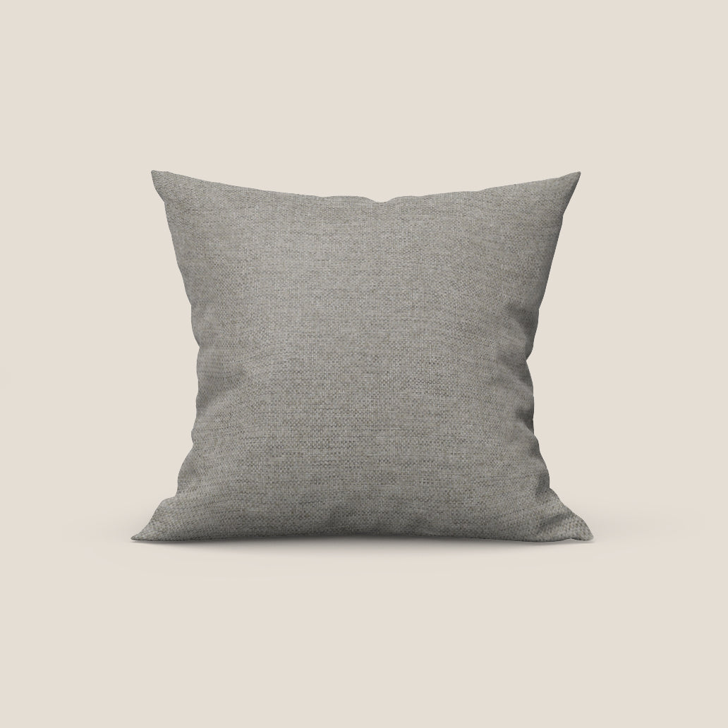 Tobago cuscino disponibile in diversi colori realizzato in tessuto fiammato simil cotone impermeabile T19 beige - divani.store