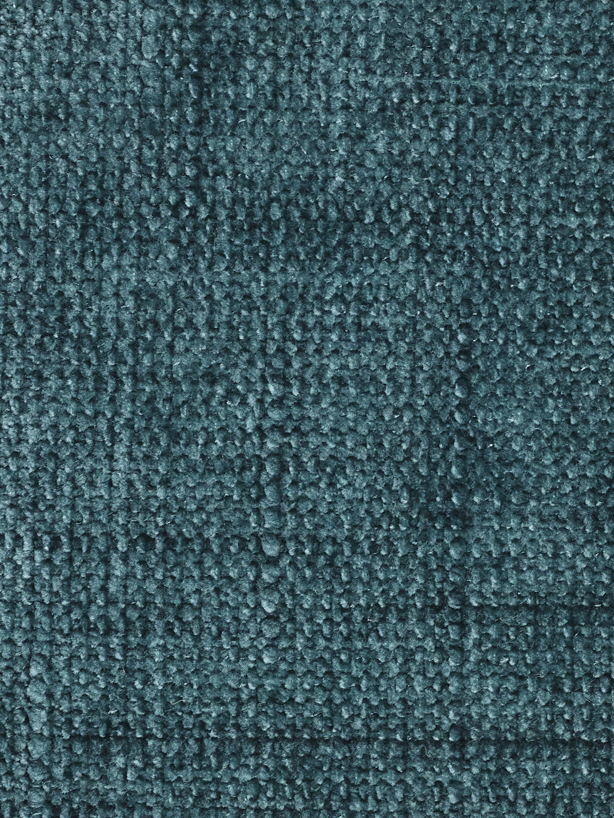 Primo piano di un tappeto blu con una trama a riccioli fitta. La superficie presenta un delicato motivo a griglia formato da variazioni nei ciuffi, che si caratterizza per un intenso colore blu verde acqua e una trama che appare spessa, morbida e resistente: perfetta come base accogliente sotto il divano letto matrimoniale Pegaso con poggiatesta reclinabili in tessuto jacquard smacchiabile T22 di Divani.Store.
