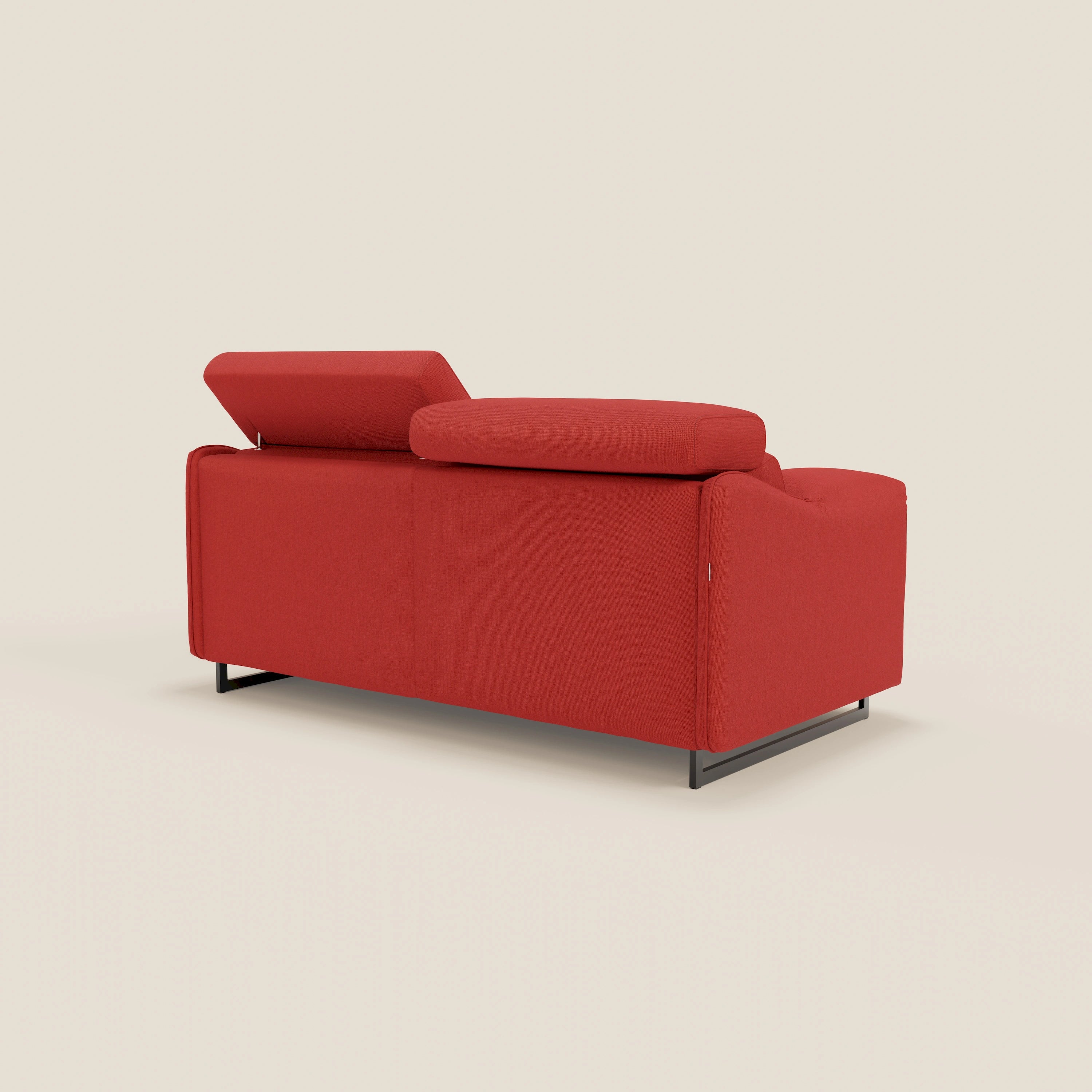 Violetta divano letto materasso H18 cm - poggiatesta reclinabili e braccioli mobili in tessuto impermeabile T13 - divani.store