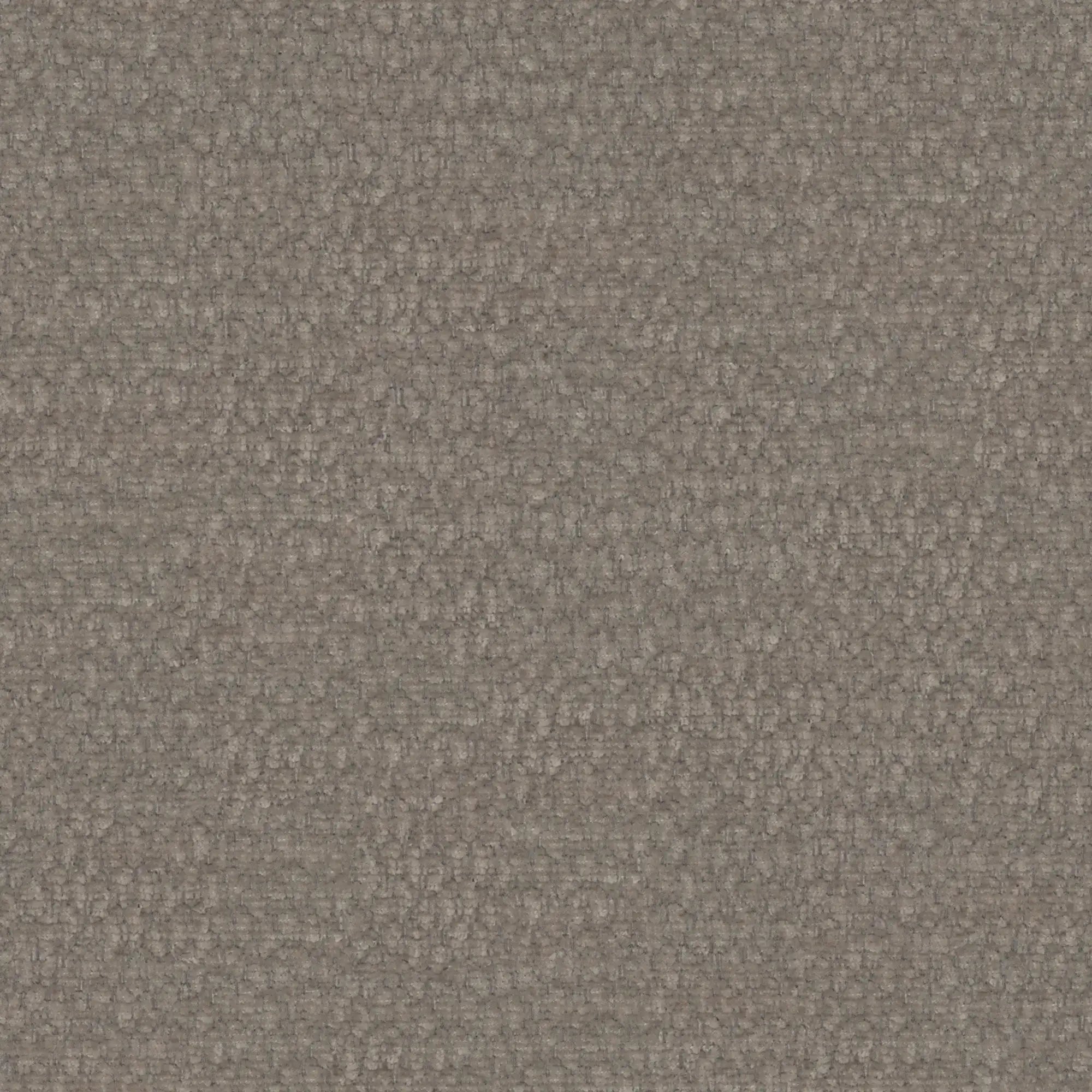 Primo piano del letto imbottito KAELOS in stile minimal di Letti.store: è rivestito con un tessuto ciniglia color taupe dalla trama rigata, caratterizzato da piccoli anelli uniformi e fili in rilievo che creano un delicato effetto a griglia, perfetto per le sue gambe alte, la base contenitiva e la testiera arrotondata.