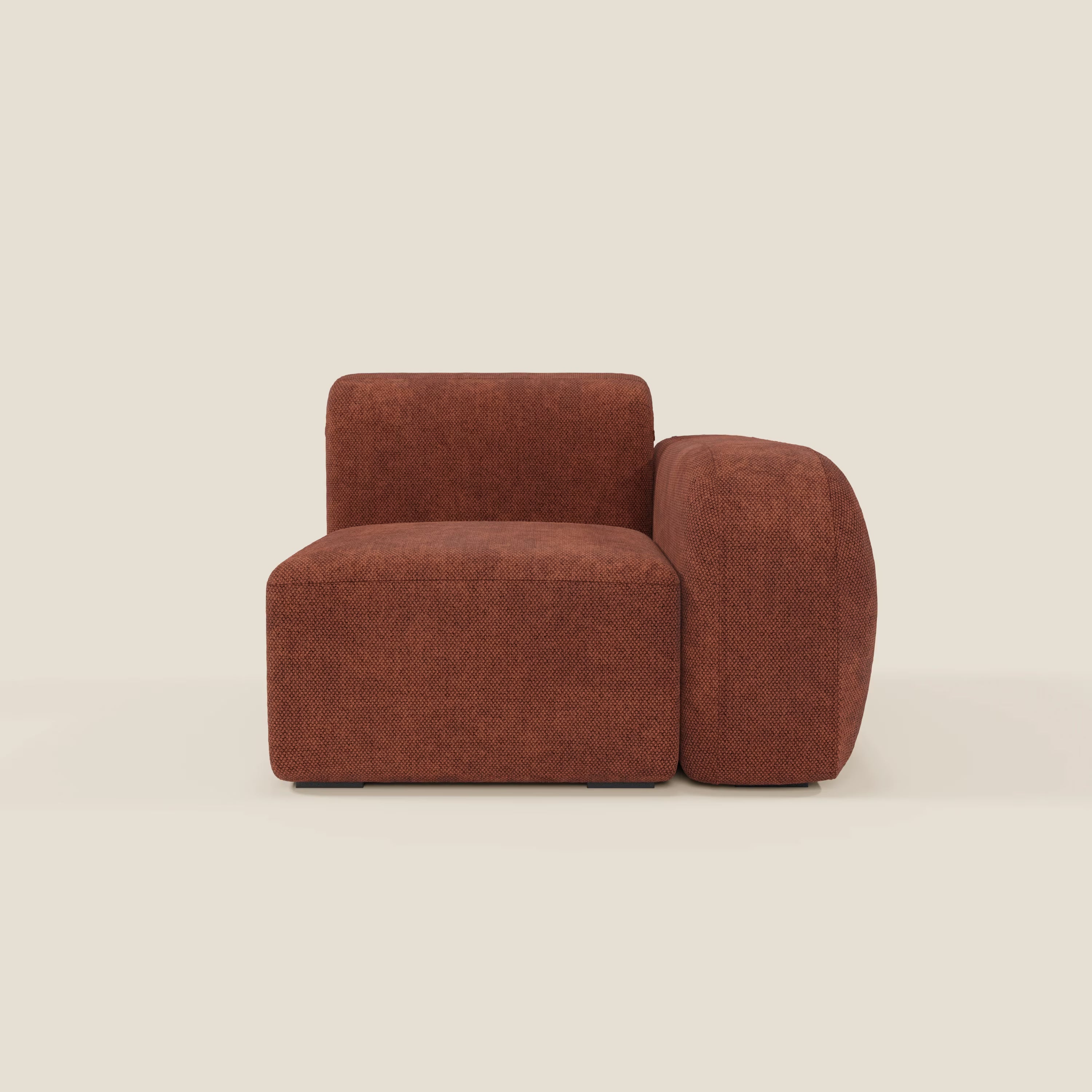 BonBon Endmodul 105 cm links oder rechts – Edition „Grande Fratello“ rostrot