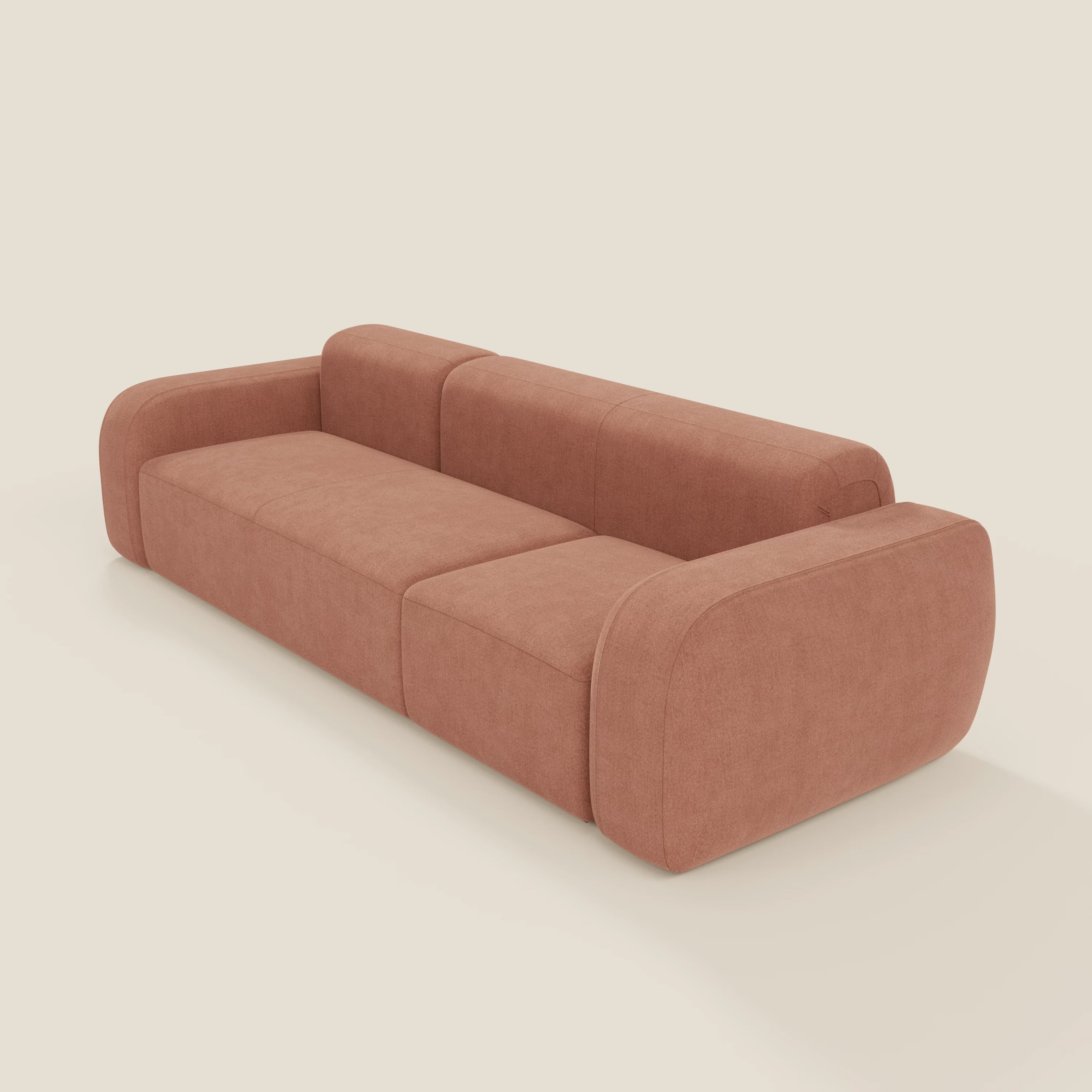 BonBon Modulares Sofa – Lineare Komposition aus abwaschbarem Stoff T23