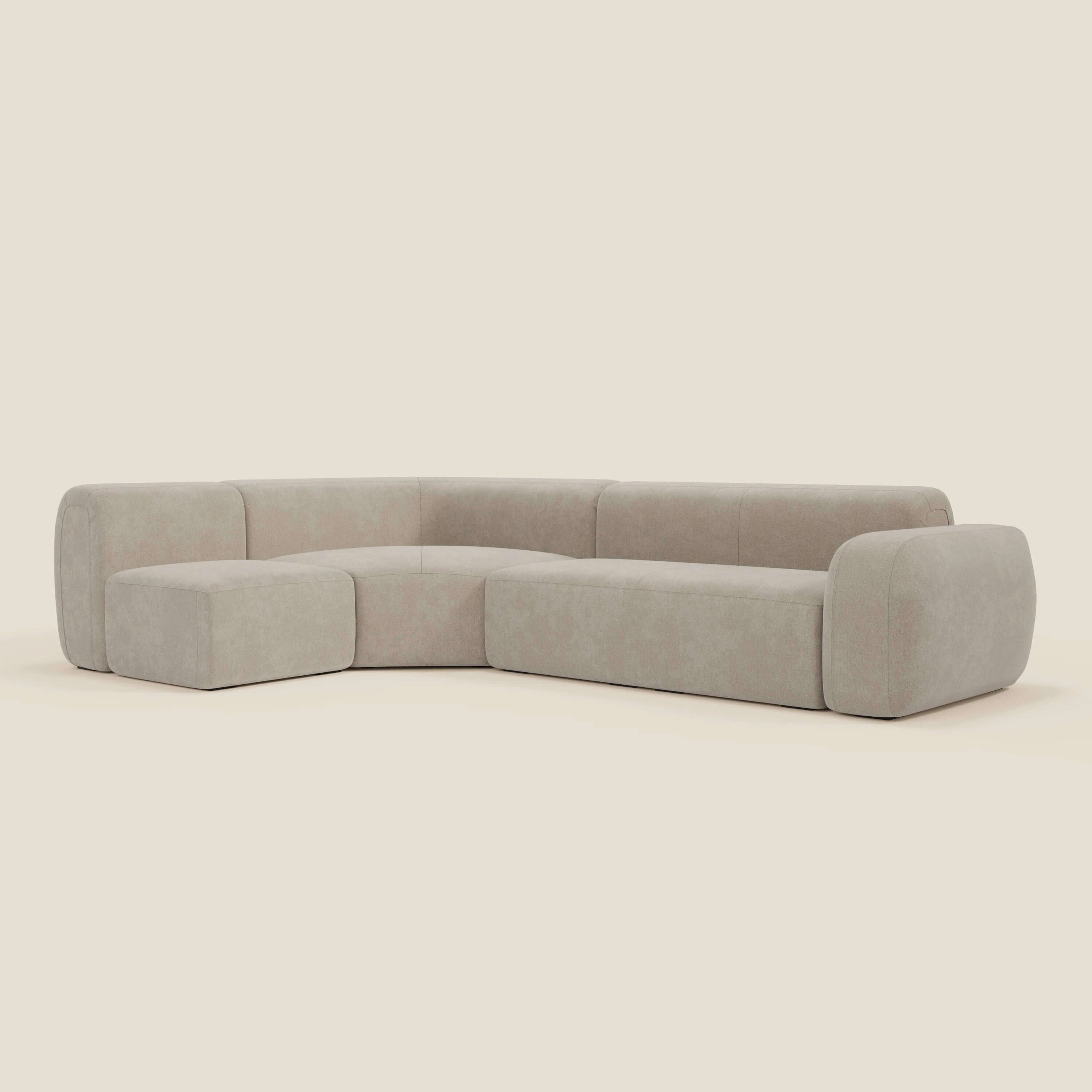 BonBon Ecksofa, modular und kombinierbar – abwaschbarer Stoff T23
