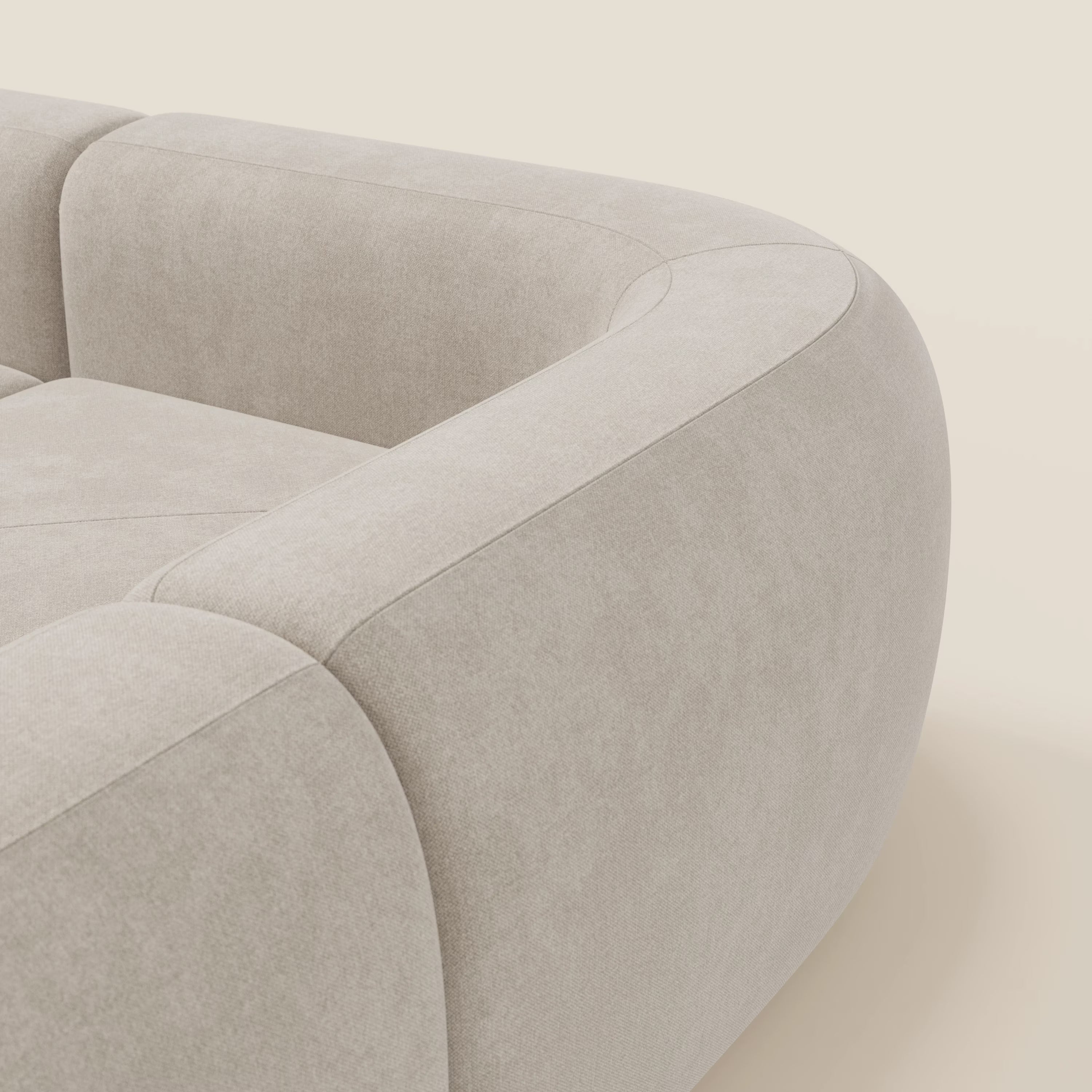 BonBon Ecksofa, modular und kombinierbar – abwaschbarer Stoff T23