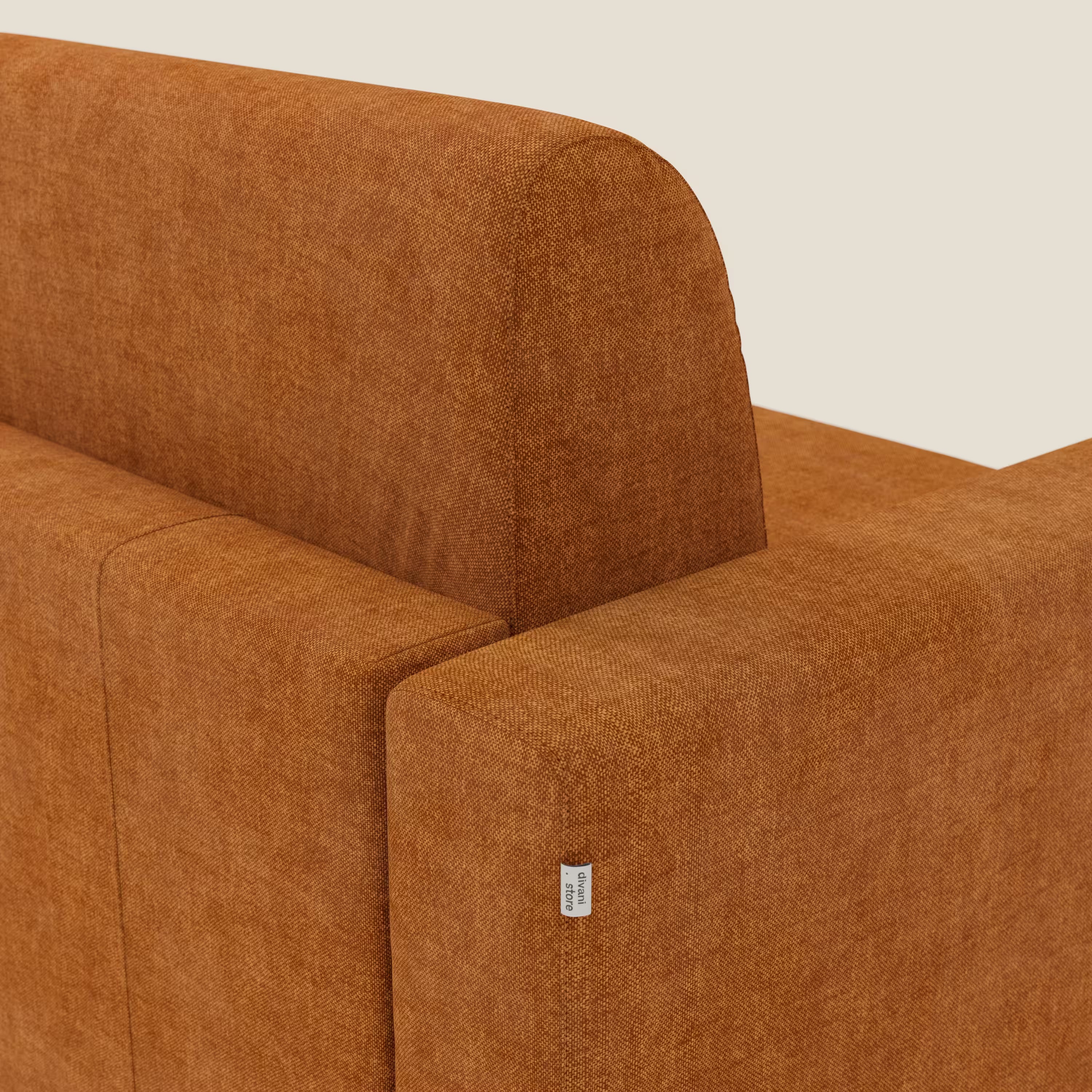Diomede Schlafsofa aus pflegeleichtem Samt mit abnehmbarem Bezug – modernes Design und Komfort in T35 orange