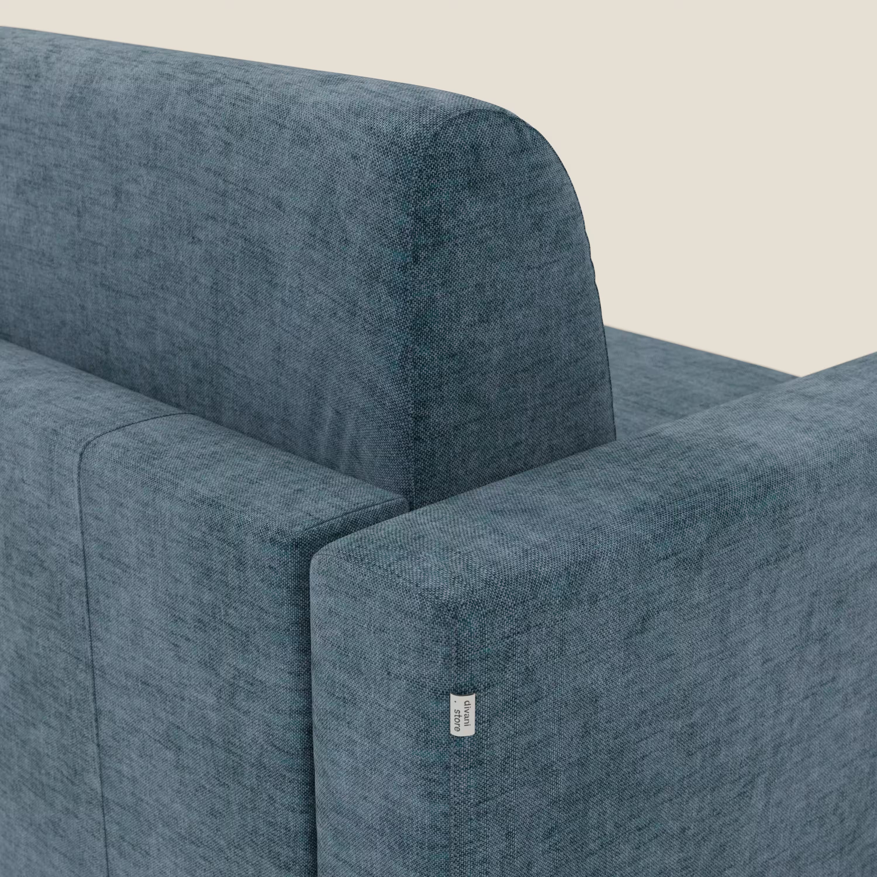 Diomede Schlafsofa aus pflegeleichtem Samt mit abnehmbarem Bezug – modernes Design und Komfort in T35 blau