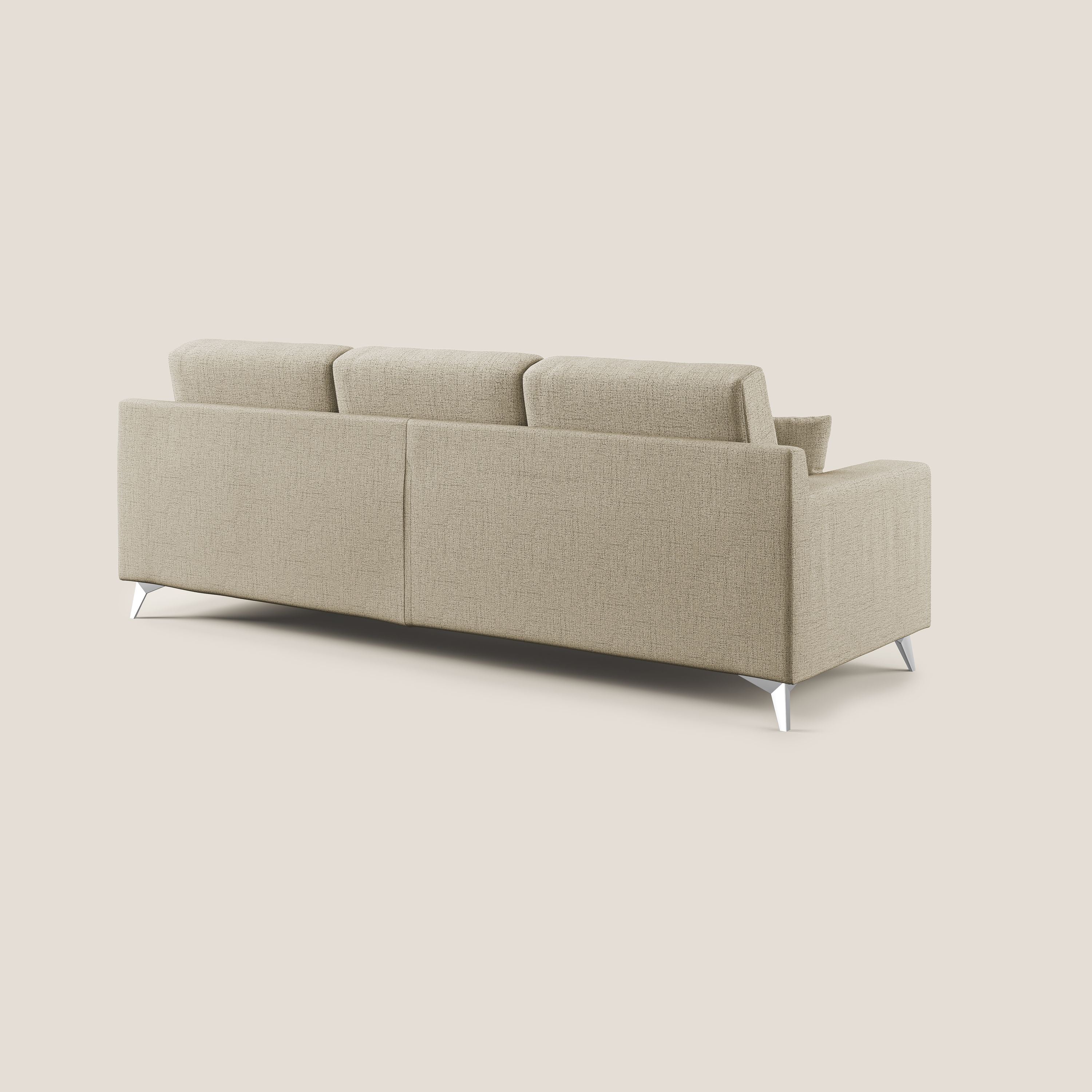 Michael Divano angolare REVERSIBILE in tessuto impermeabile T03 beige - divani.store