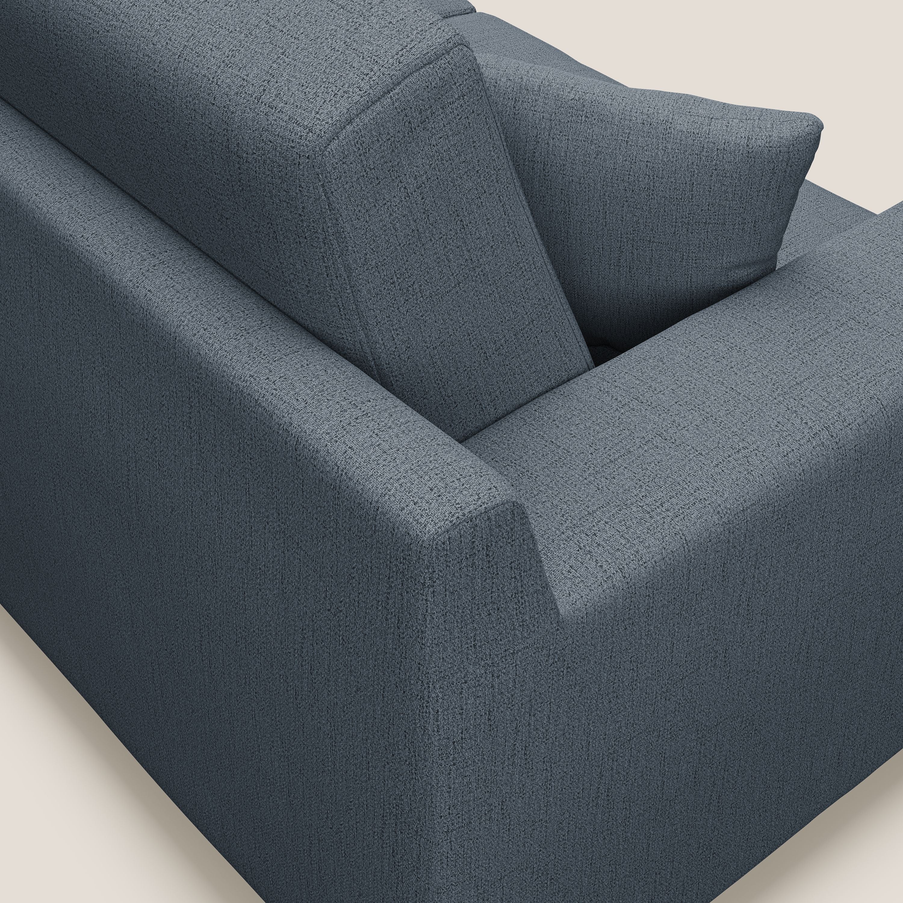 Michael Divano in tessuto impermeabile antimacchia T03 blu - divani.store