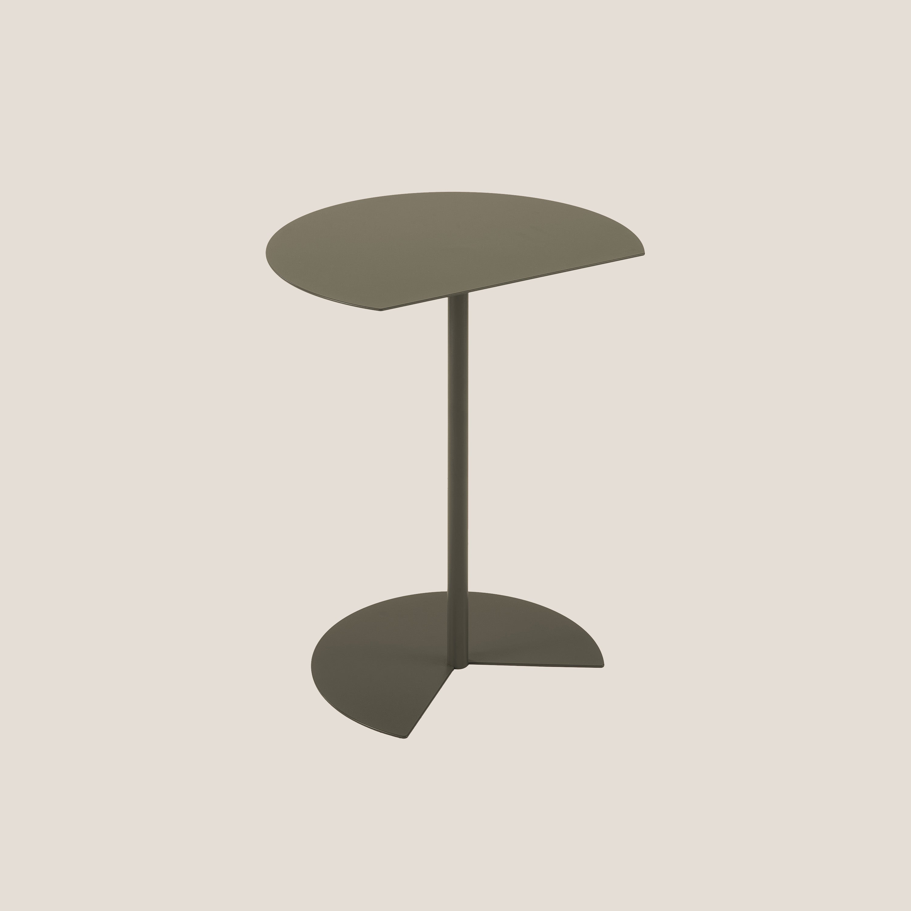 Way tavolino semirotondo da salotto fango - divani.store