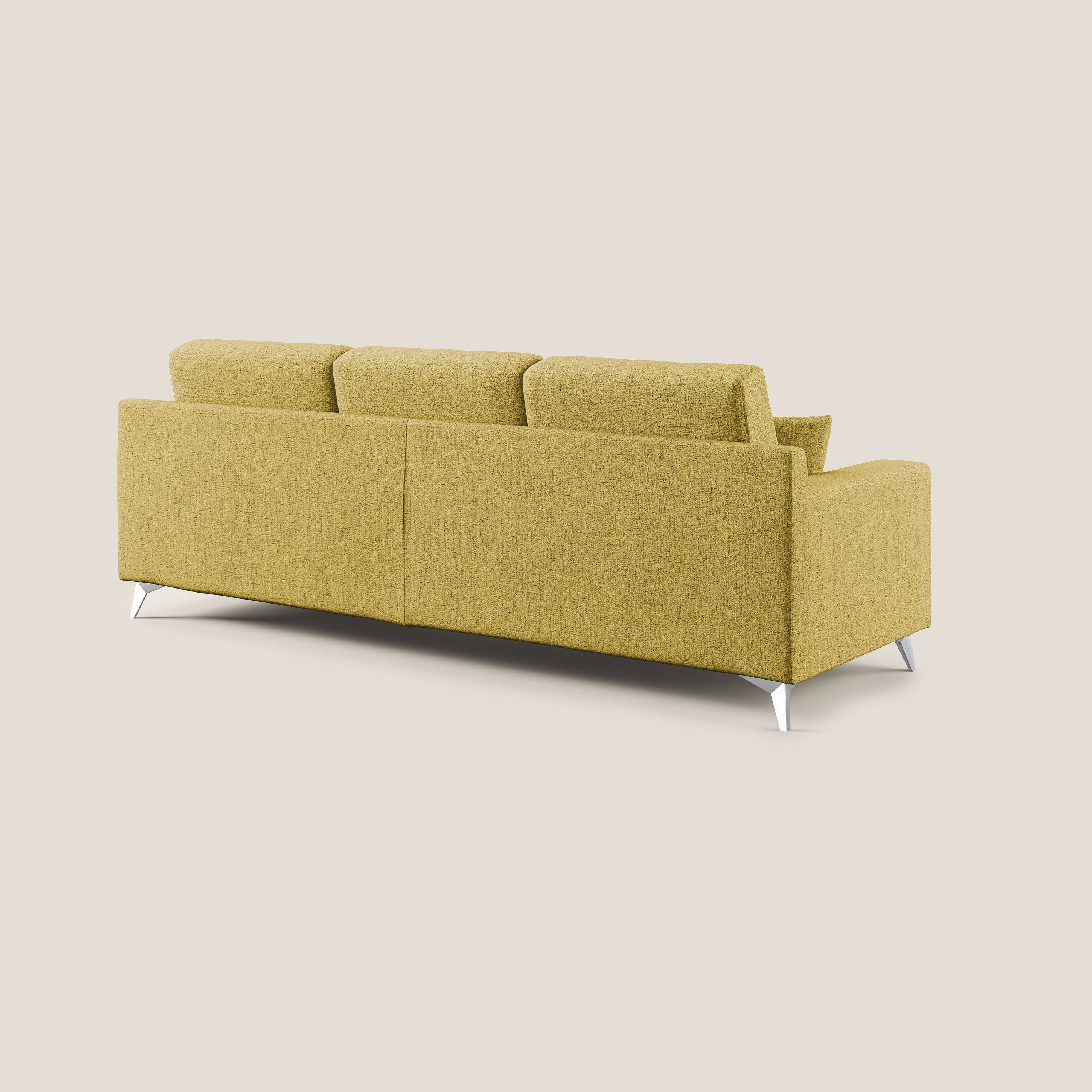 Michael Divano angolare REVERSIBILE in tessuto impermeabile T03 giallo - divani.store