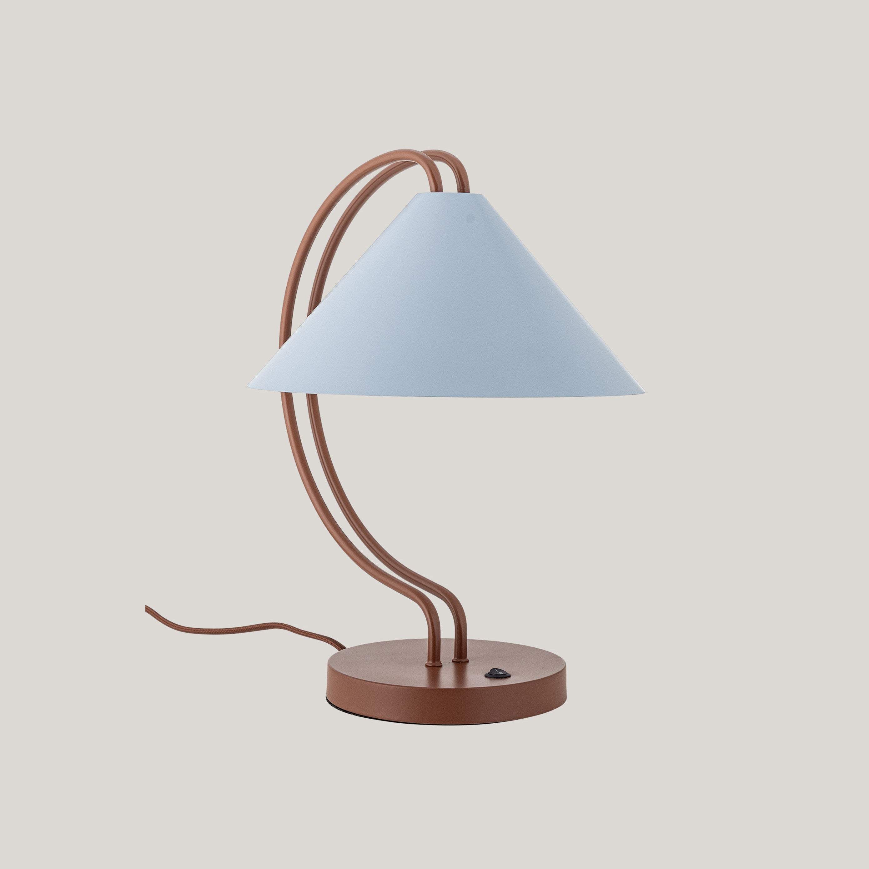 Janya lampada da tavolo in metallo rosso e blu - divani.store