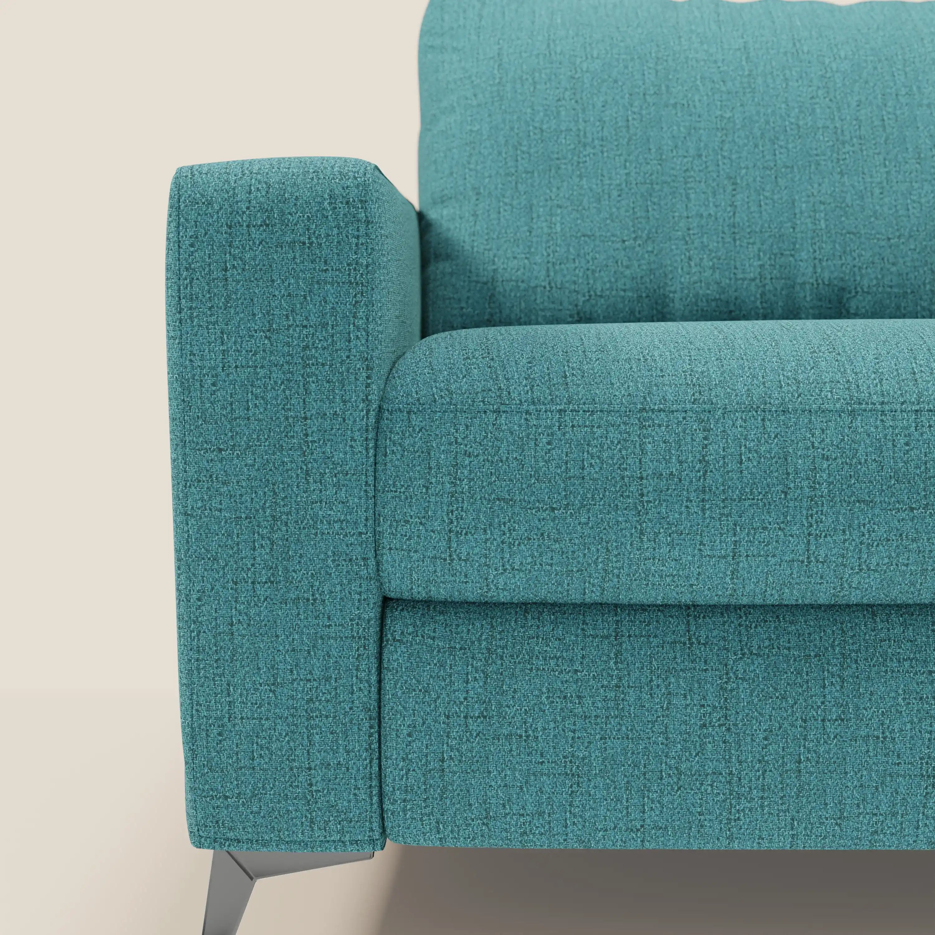 Alaya Schlafsofa mit weichen Kissen aus wasserfestem Stoff T03 hellblau
