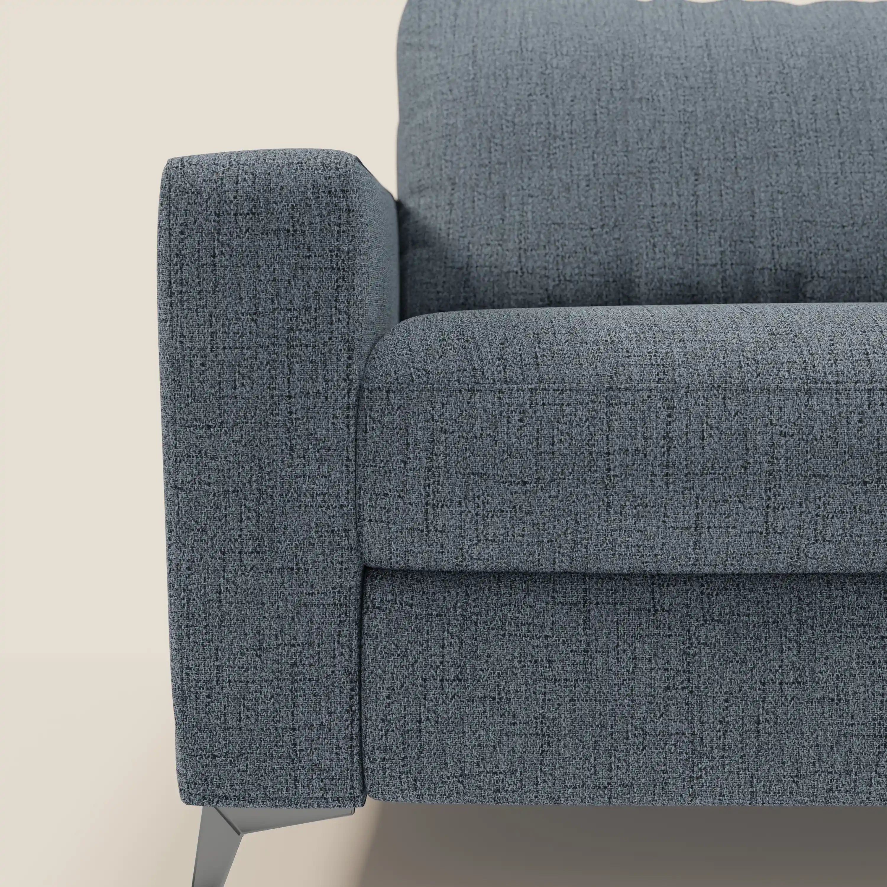 Alaya Schlafsofa mit weichen Kissen aus wasserfestem Stoff T03 blau