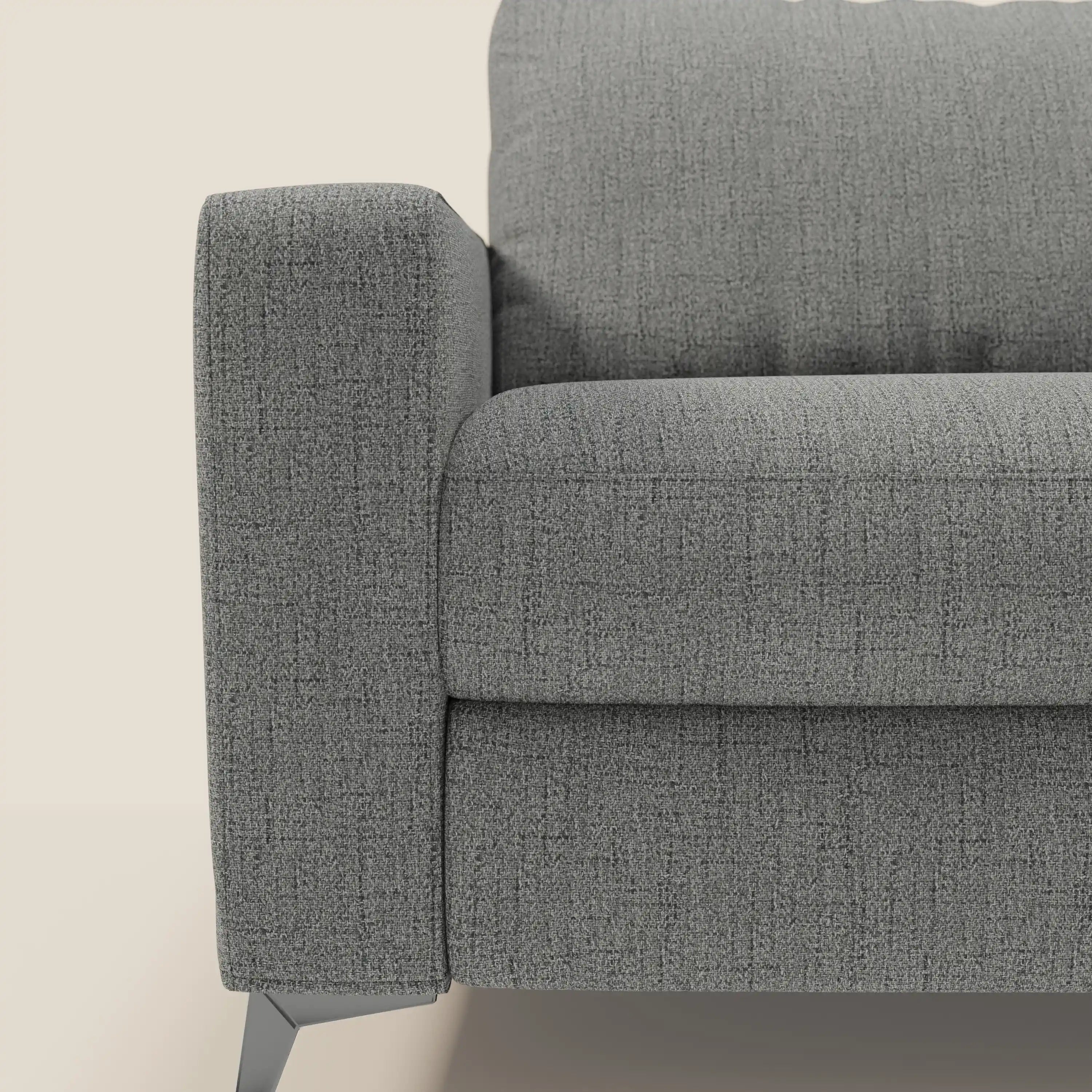 Alaya Schlafsofa mit weichen Kissen aus wasserfestem Stoff T03 grau