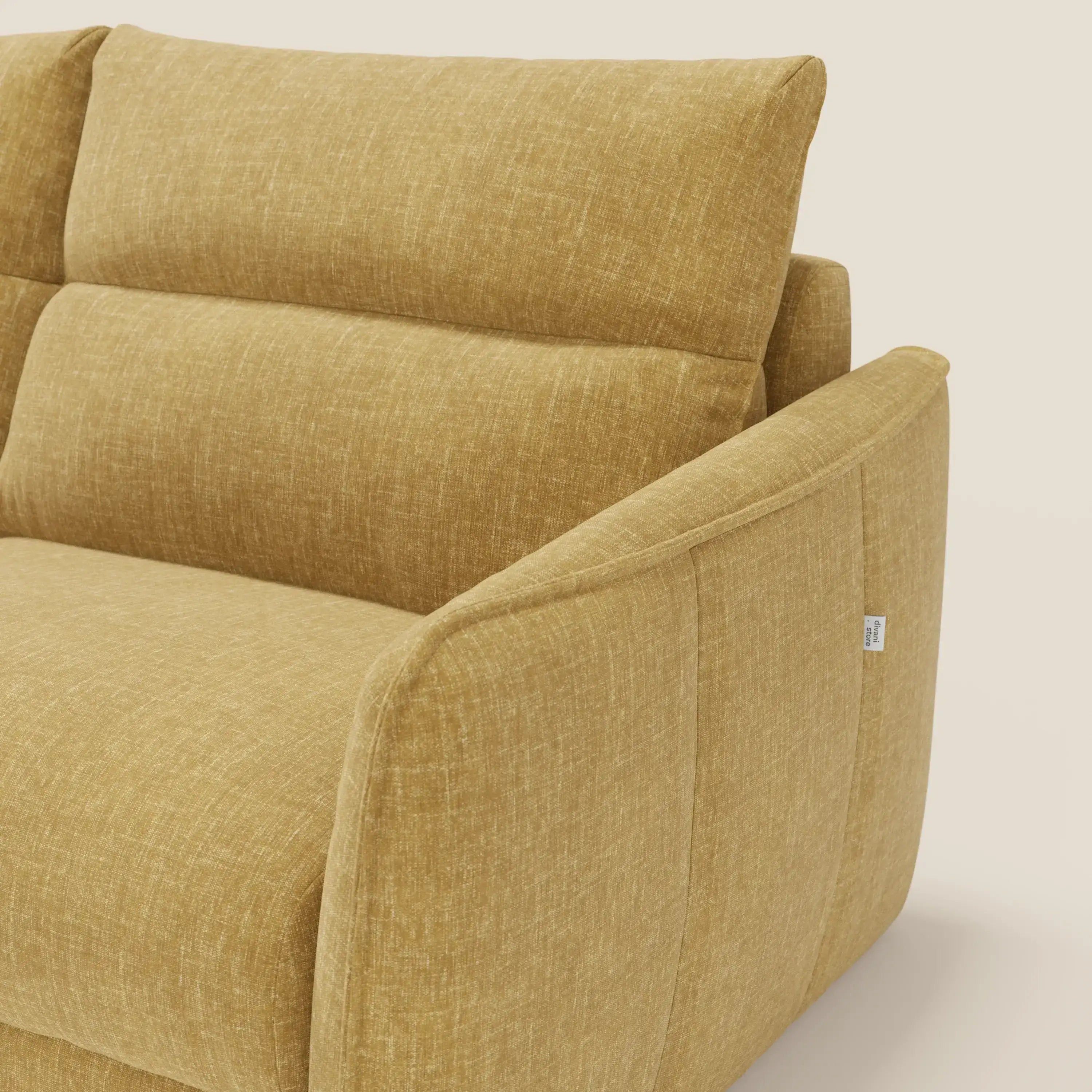 Elios Divano letto con morbidi cuscini spalliera in tessuto smacchiabile T24 - divani.store