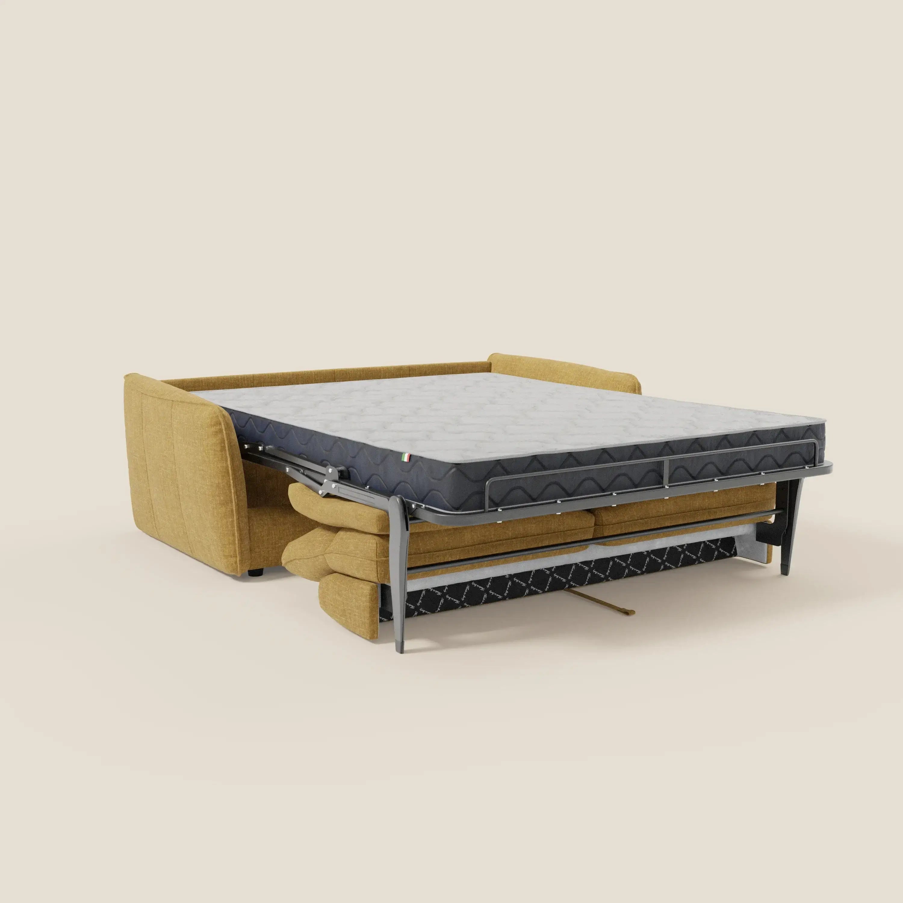 Elios Divano letto con morbidi cuscini spalliera in tessuto smacchiabile T24 - divani.store