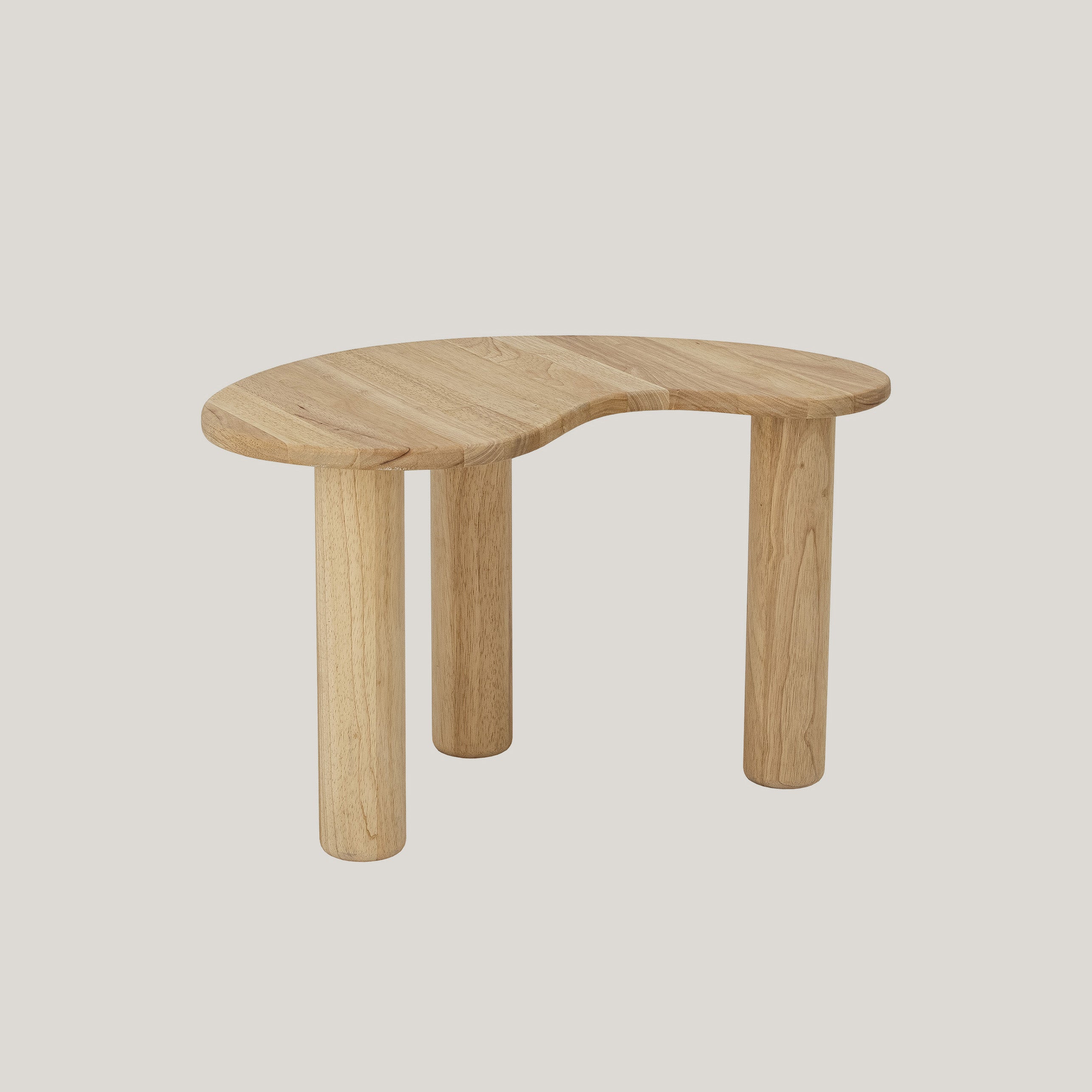 Luppa tavolino in legno naturale di caucciù dalla forma organica - divani.store