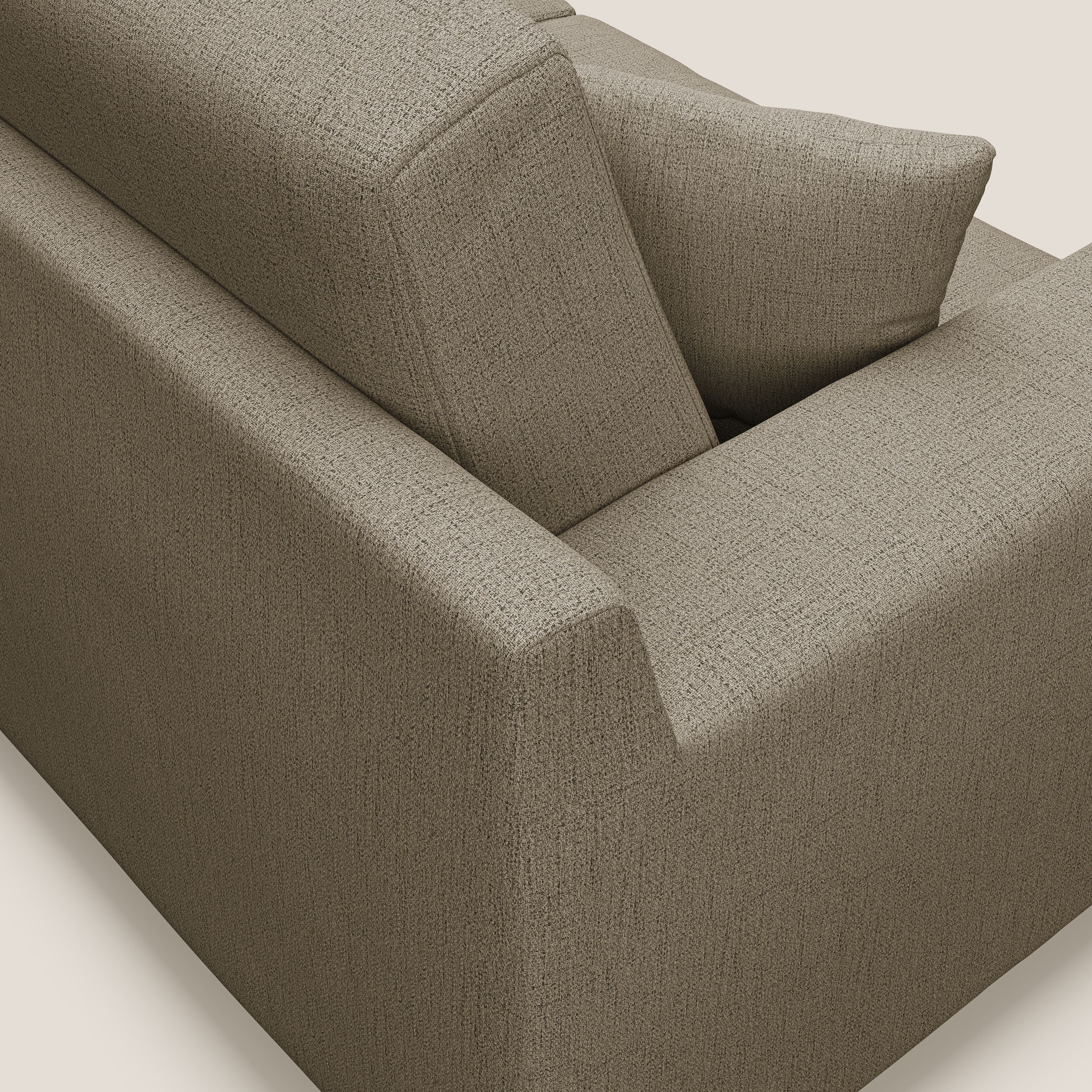 Michael Divano in tessuto impermeabile antimacchia T03 marrone - divani.store