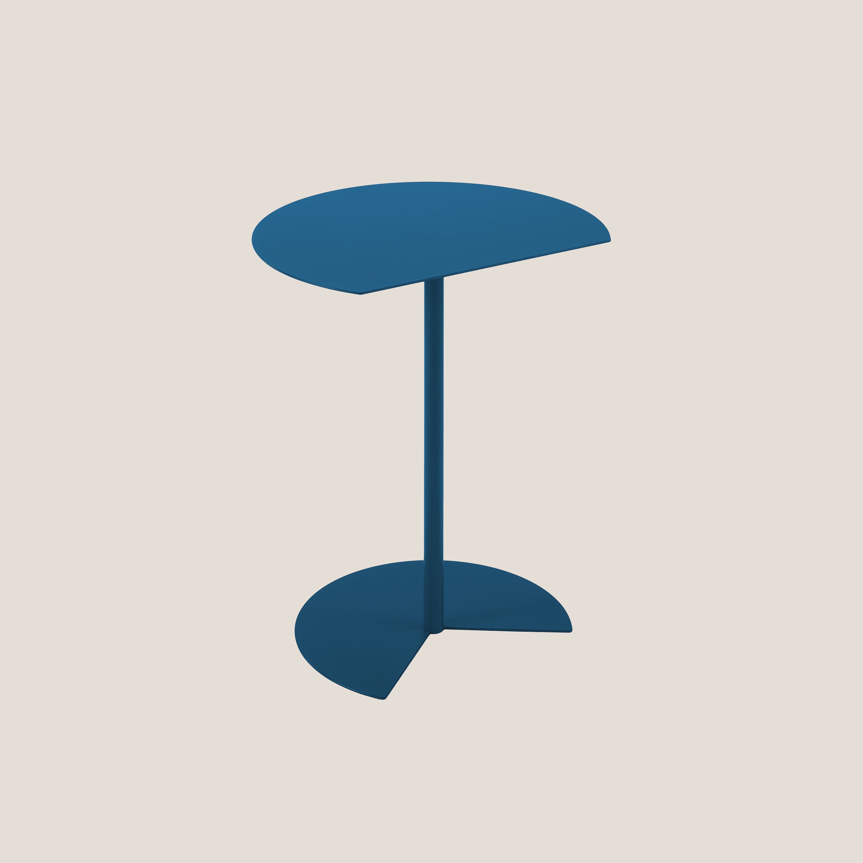 Way tavolino semirotondo da salotto petrolio - divani.store