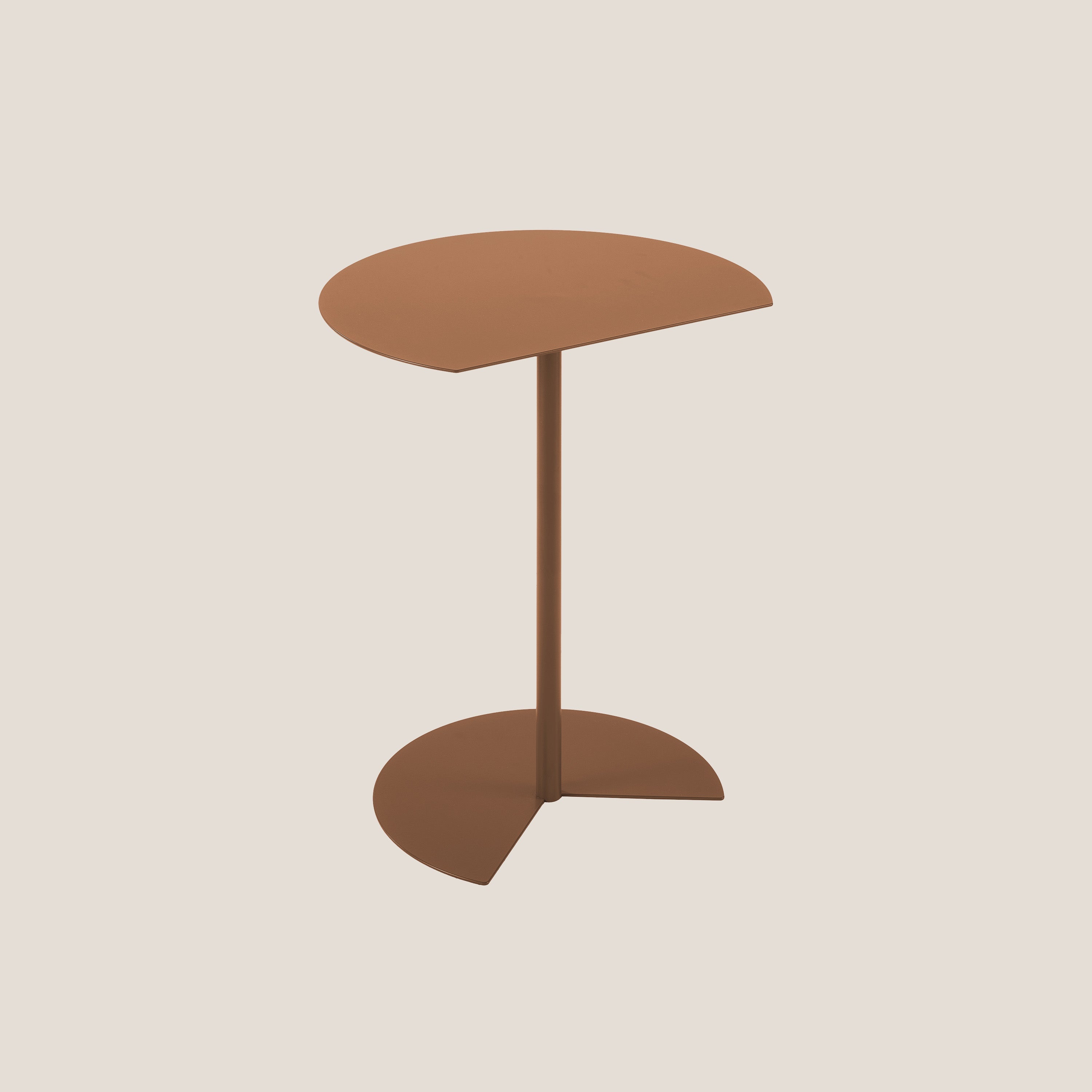 Way tavolino semirotondo da salotto rame - divani.store