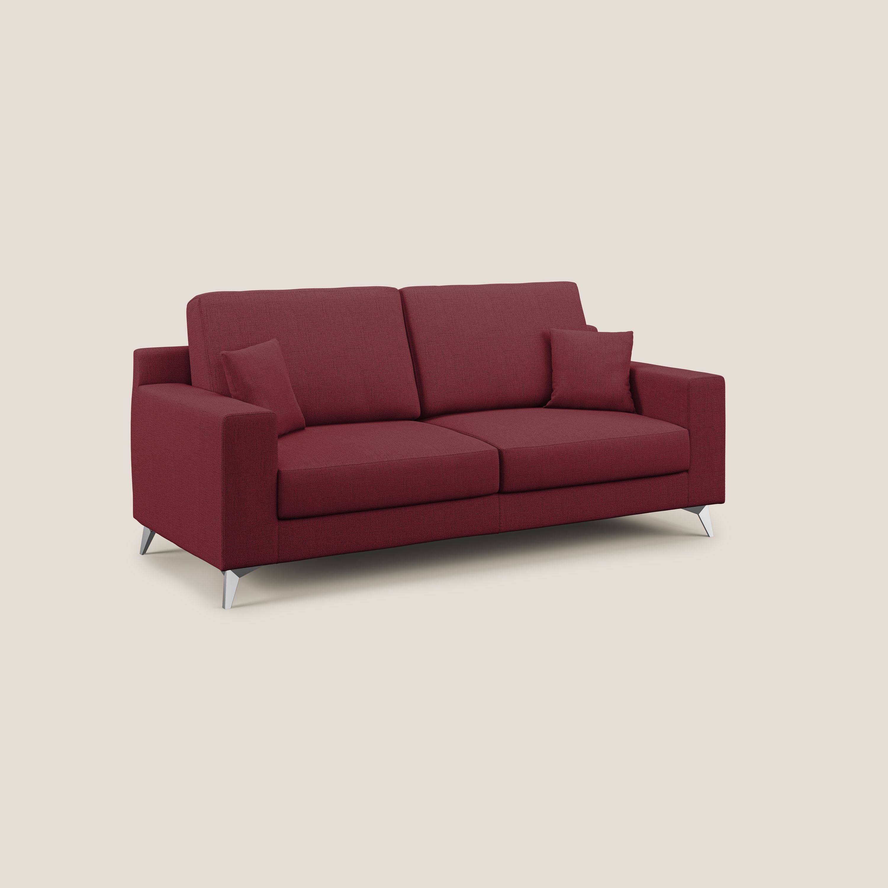 Michael Divano in tessuto impermeabile antimacchia T03 rosso - divani.store