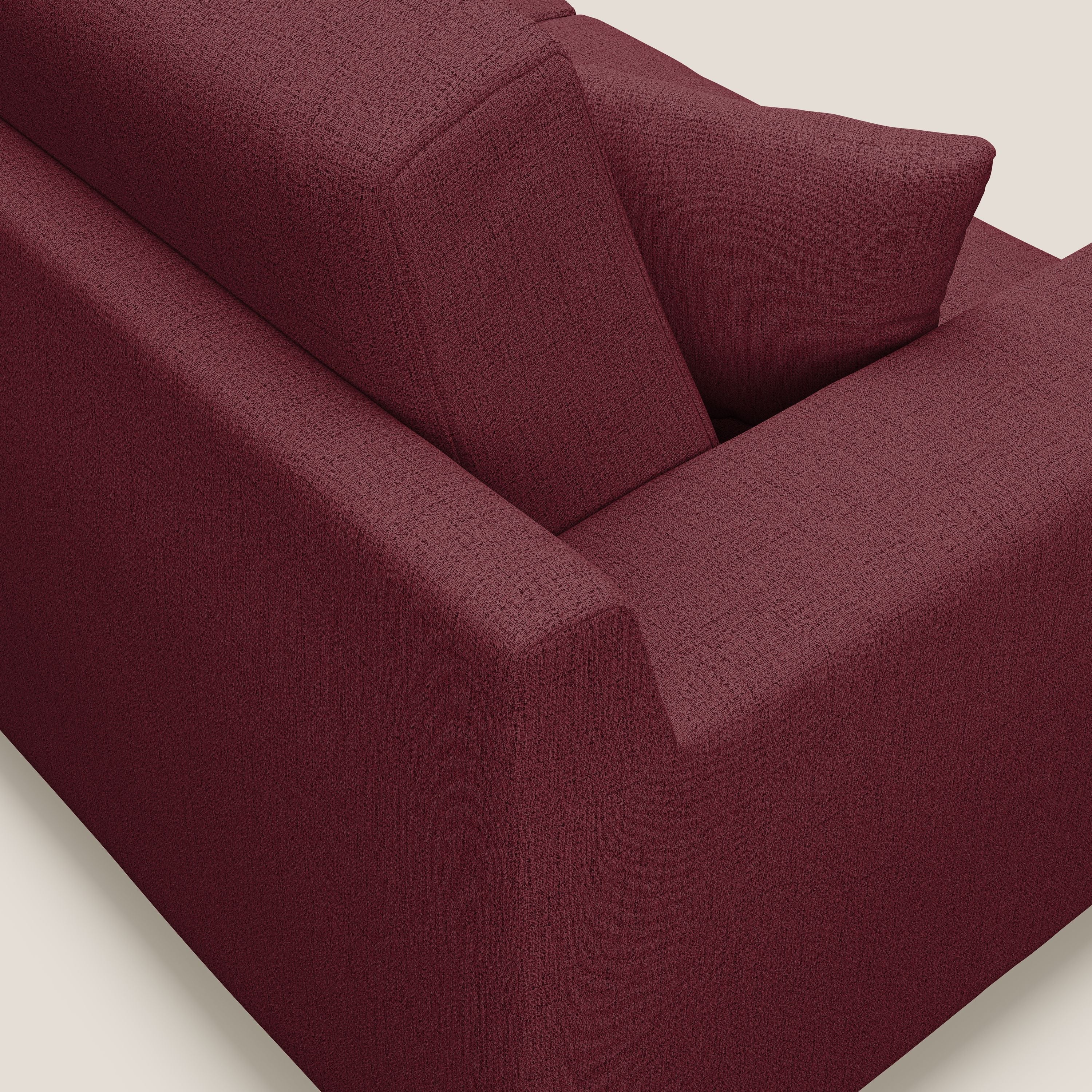 Michael Divano in tessuto impermeabile antimacchia T03 rosso - divani.store