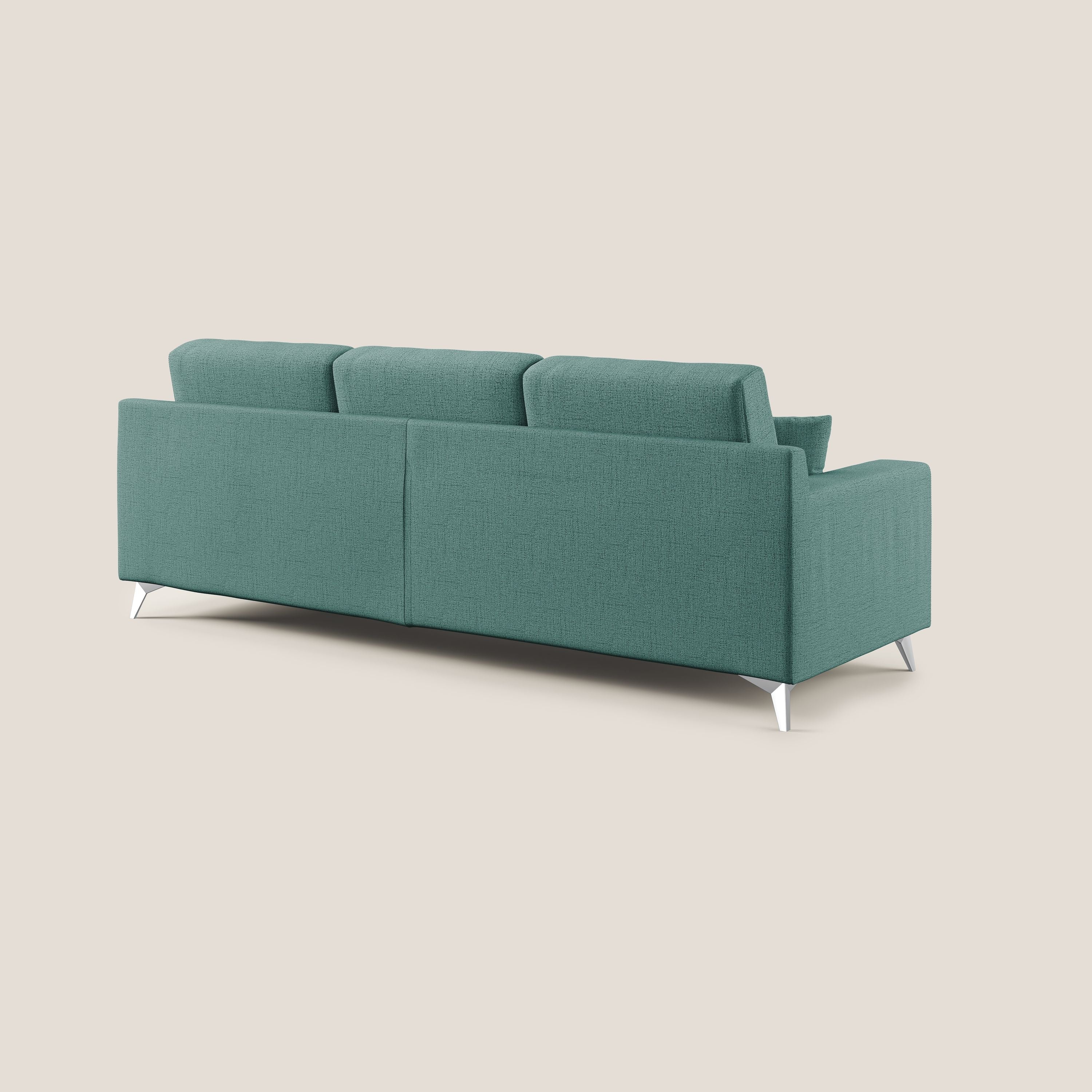 Michael Divano angolare REVERSIBILE in tessuto impermeabile T03 verde acqua - divani.store