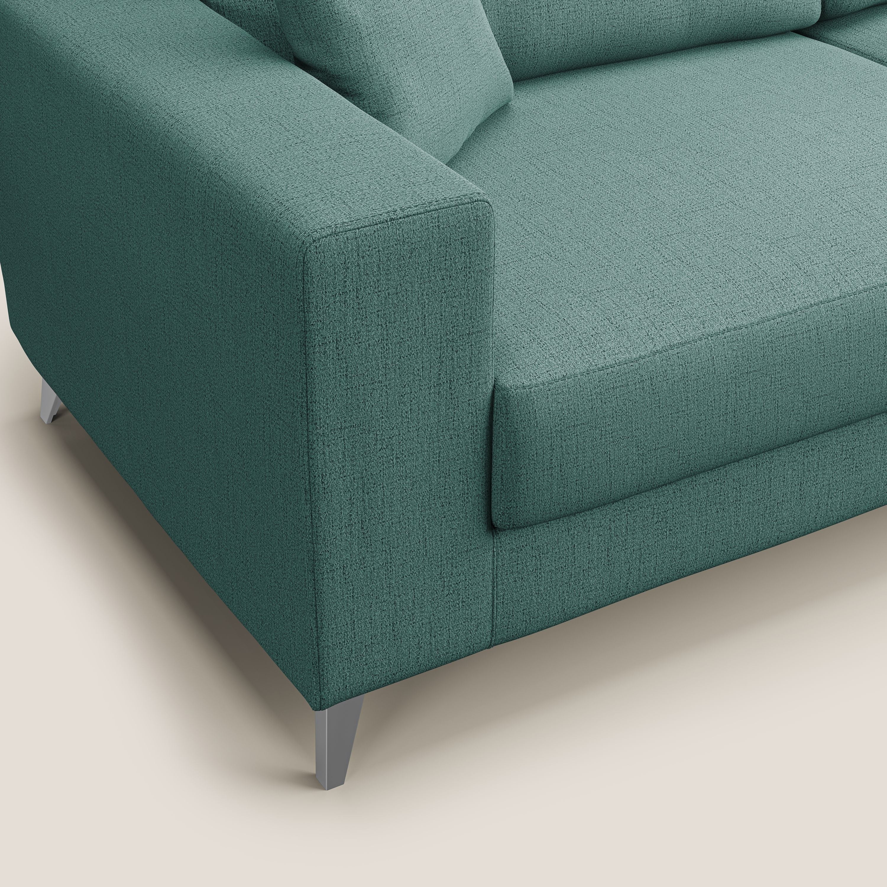 Michael Divano in tessuto impermeabile antimacchia T03 verde acqua - divani.store