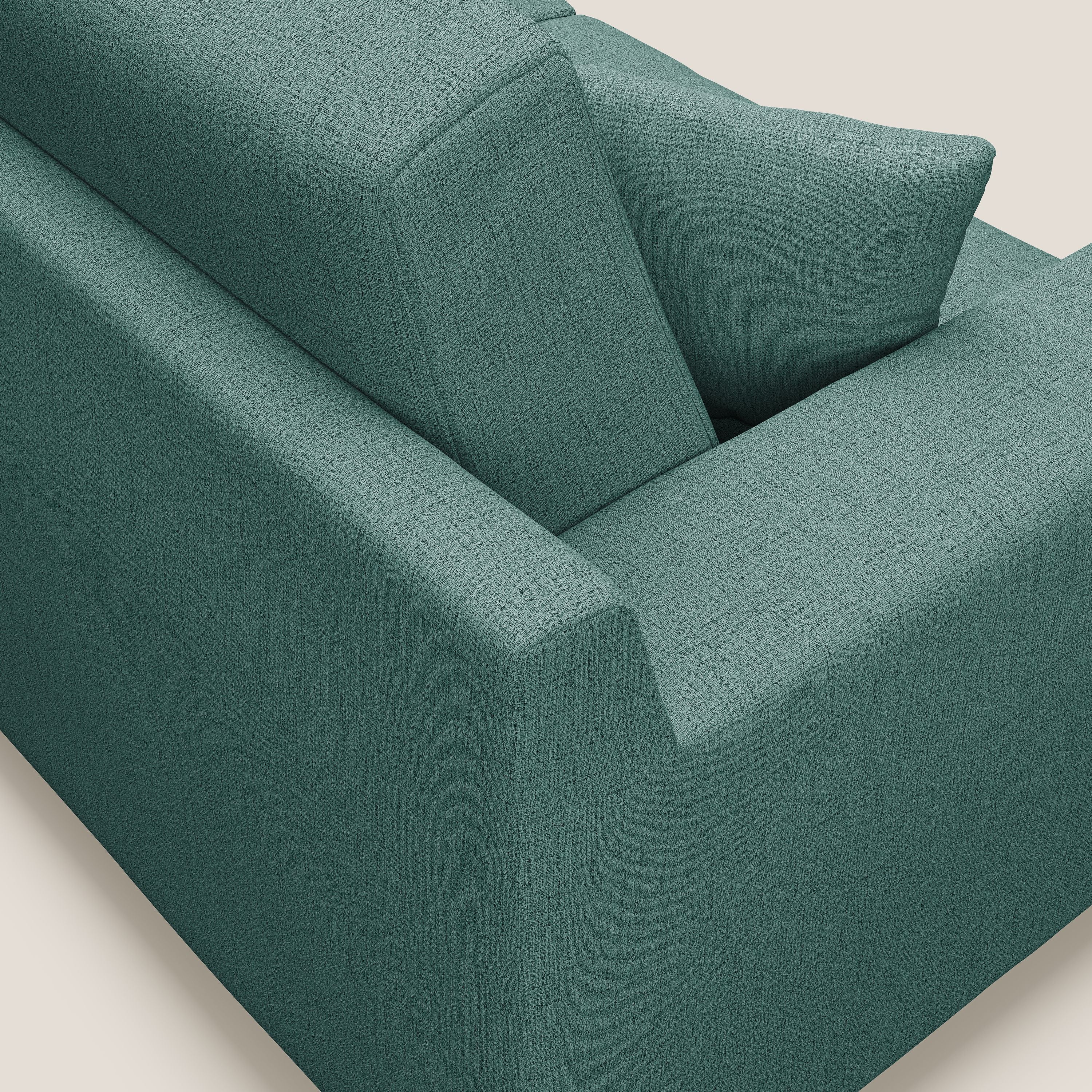 Michael Divano in tessuto impermeabile antimacchia T03 verde acqua - divani.store