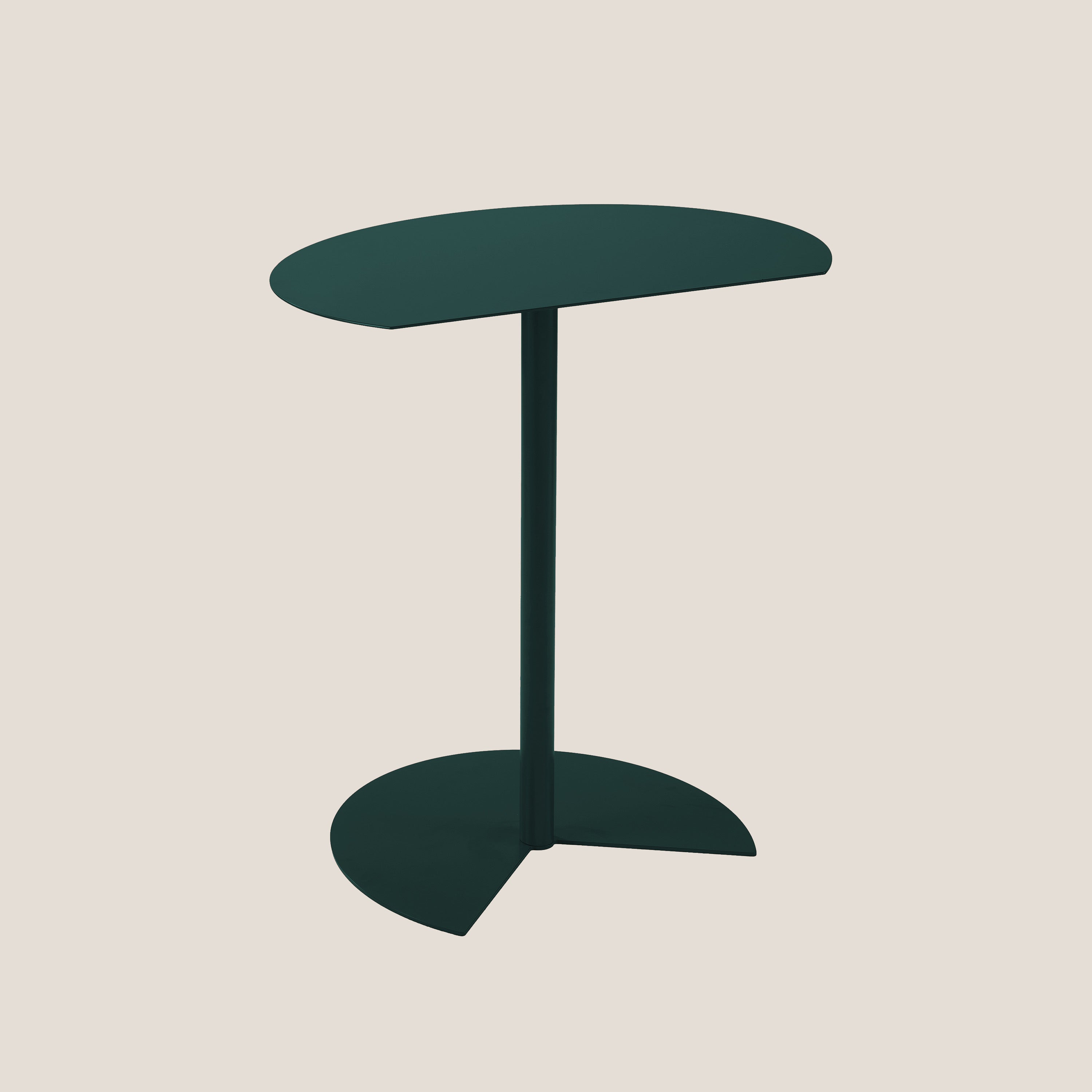 Way tavolino ALTO semirotondo da soggiorno ed esterno zircone - divani.store