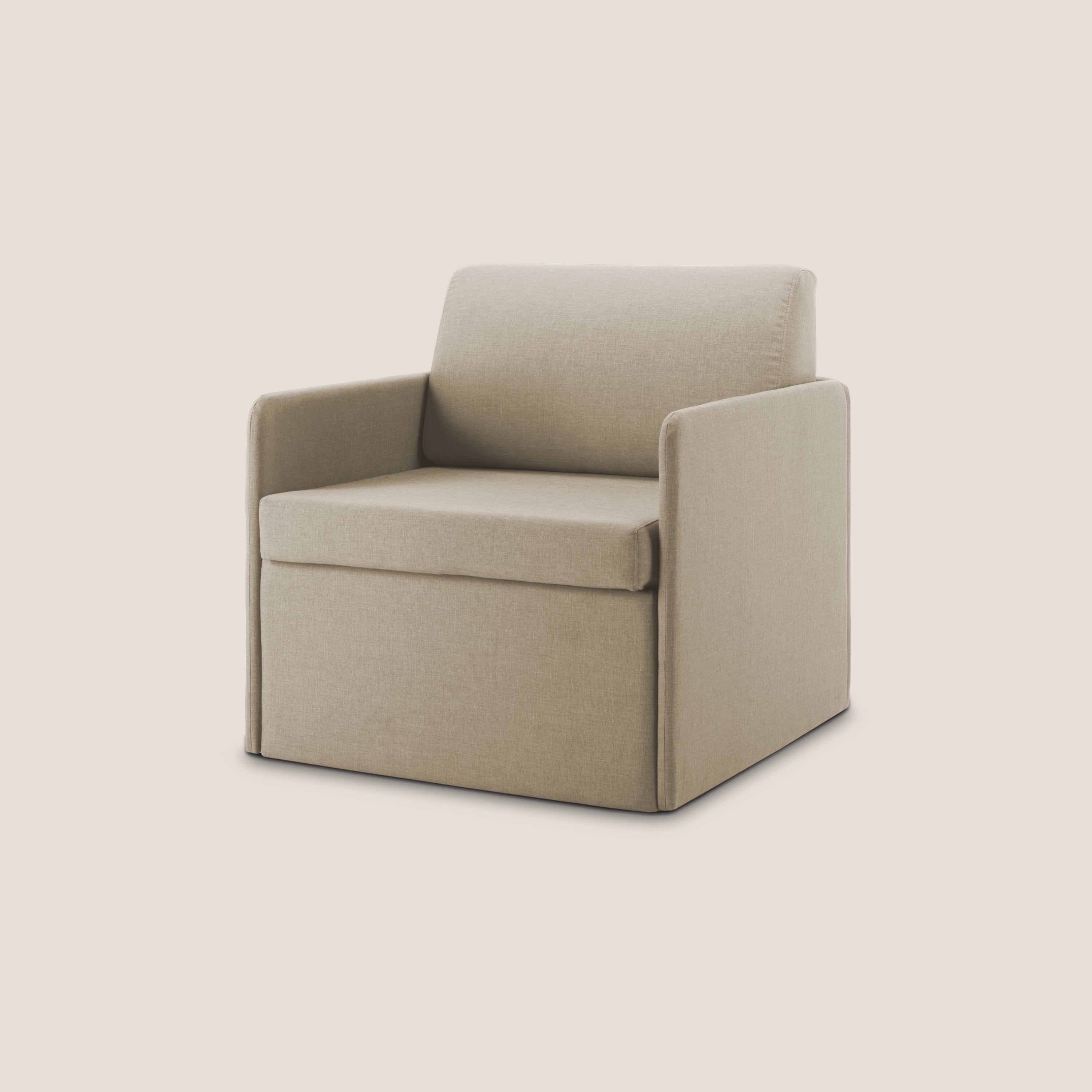 DAG Poltrona letto singolo salvaspazio in TESSUTO impermeabile T13 - divani.store