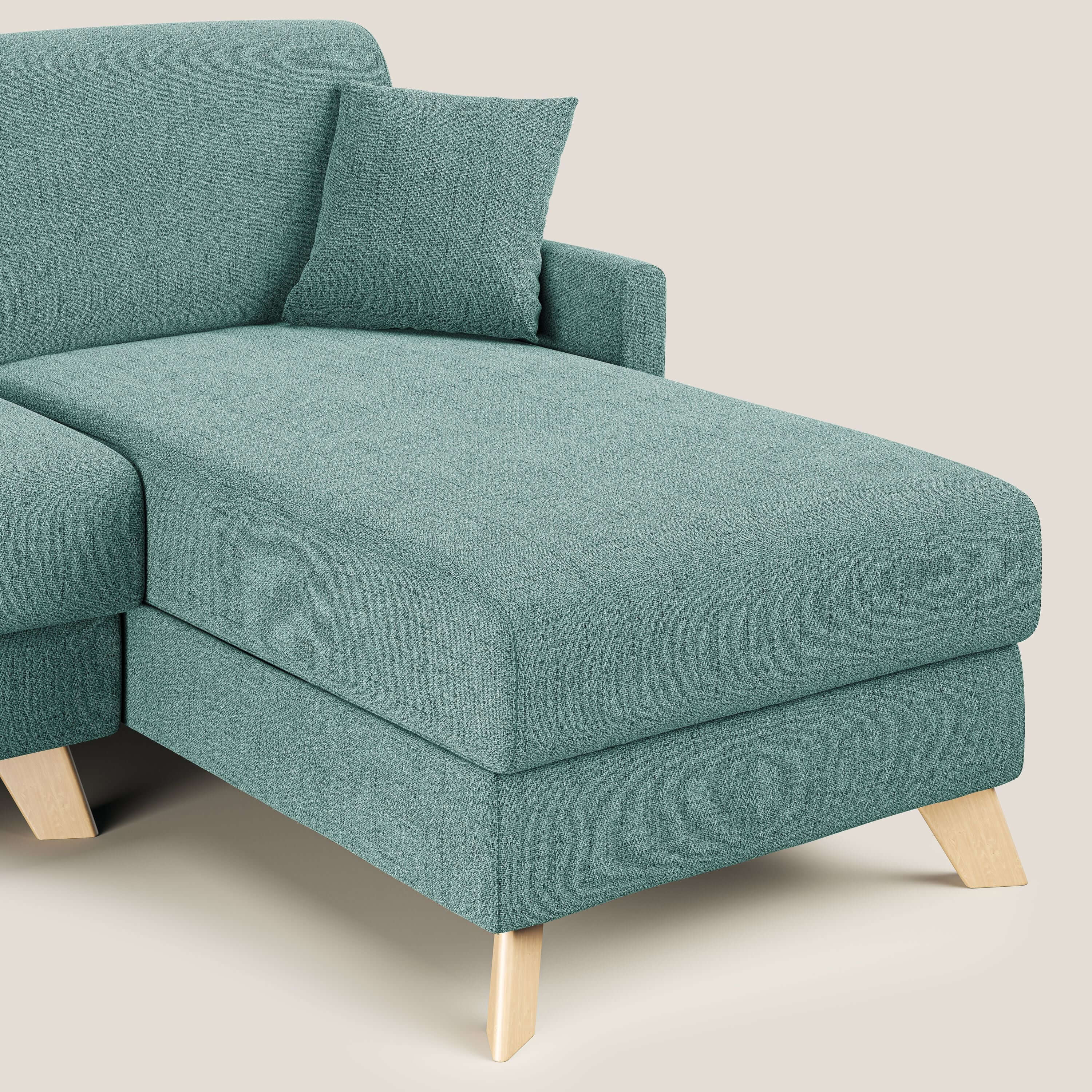 Edgar divano letto angolare in tessuto felis impermeabile T03 - divani.store