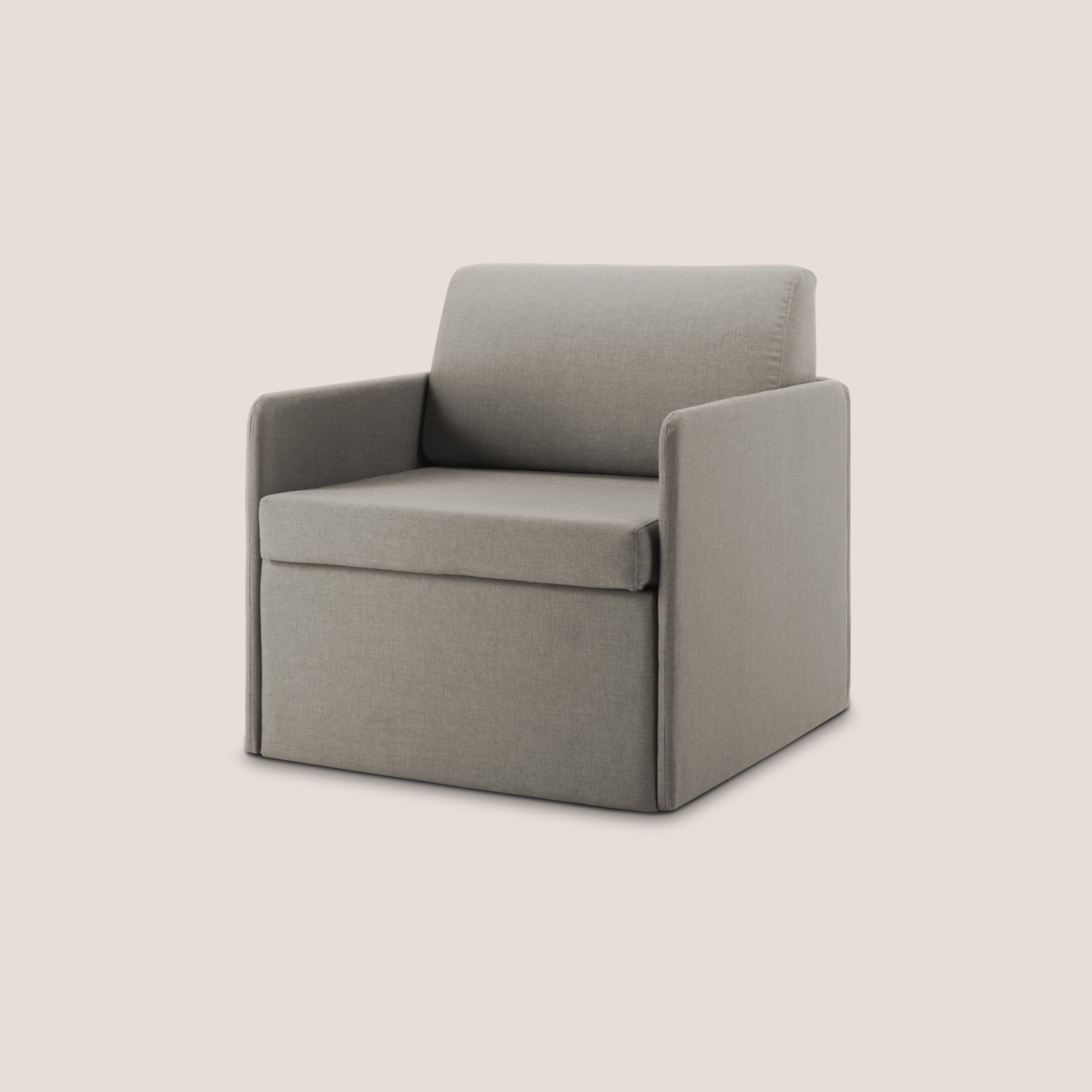 DAG Poltrona letto singolo salvaspazio in TESSUTO impermeabile T13 - divani.store