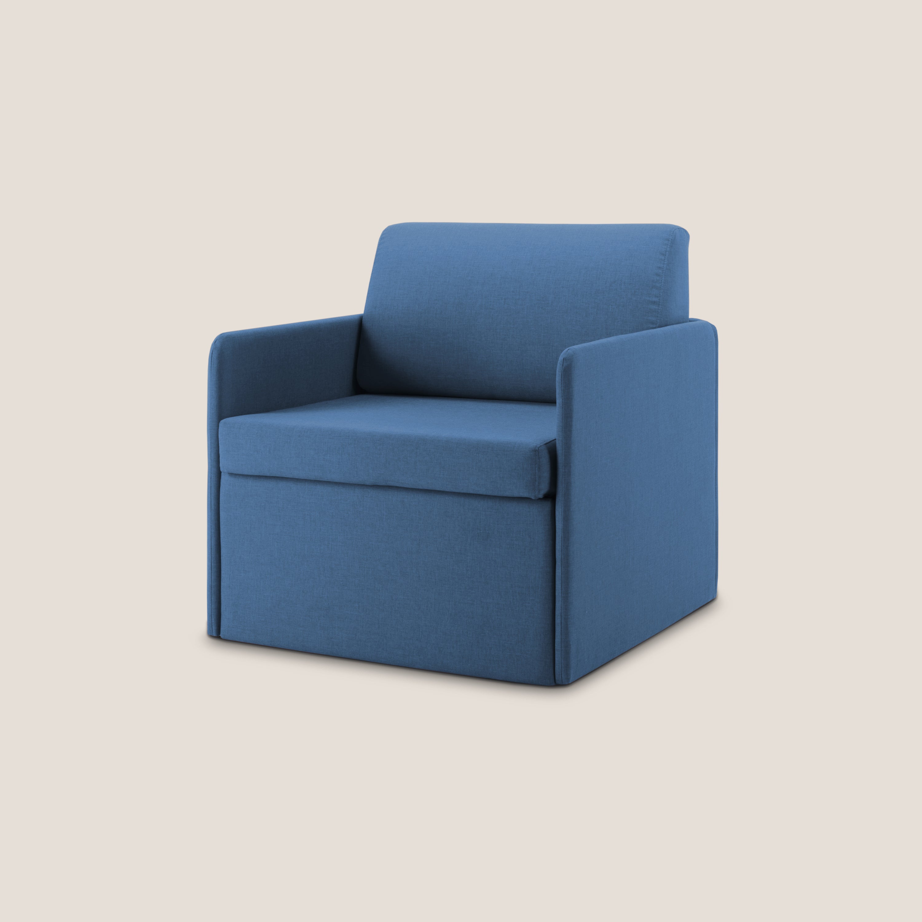 DAG Poltrona letto singolo salvaspazio in TESSUTO impermeabile T13 - divani.store