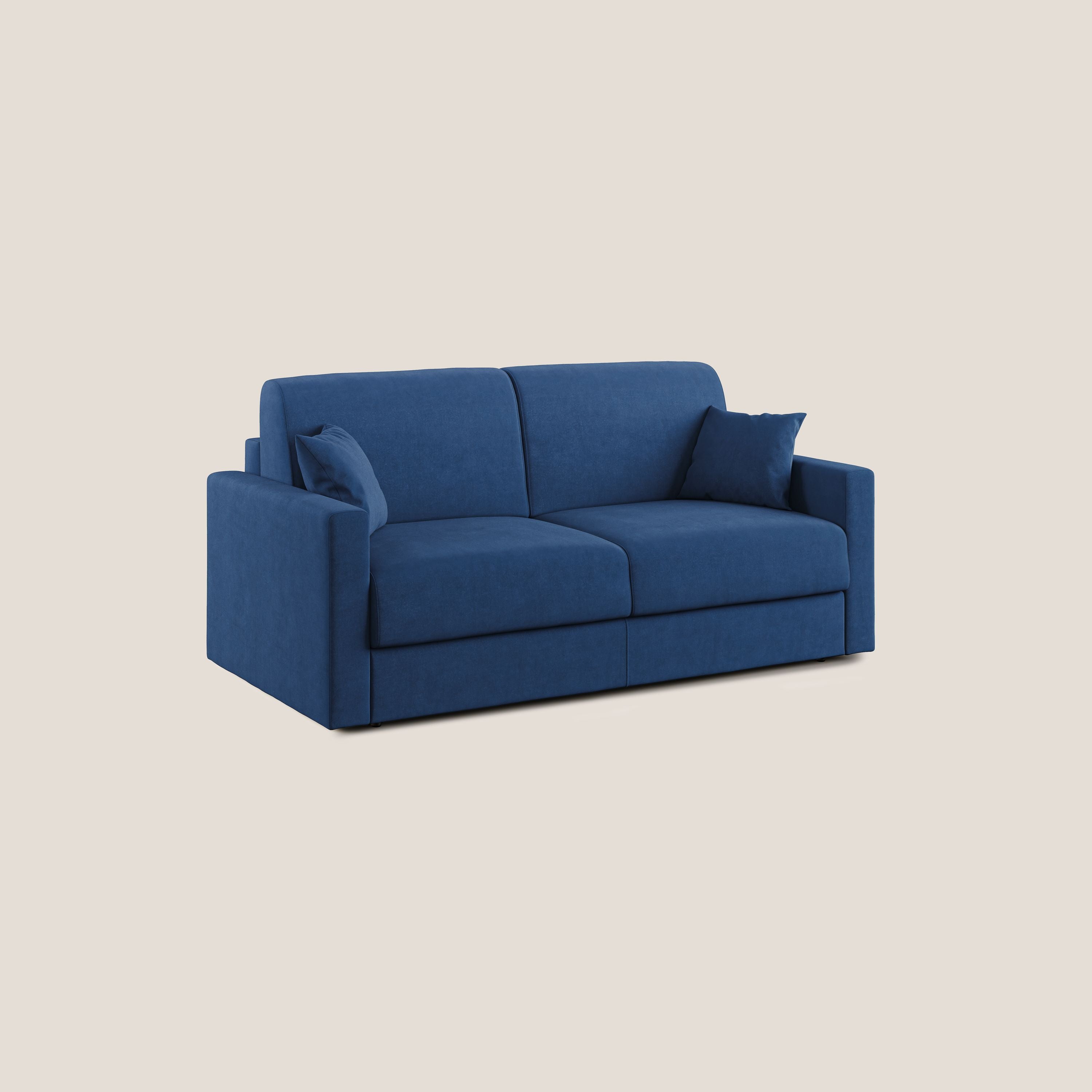 Chris Divano letto con vano porta guanciali in microfibra smacchiabile T11 - divani.store