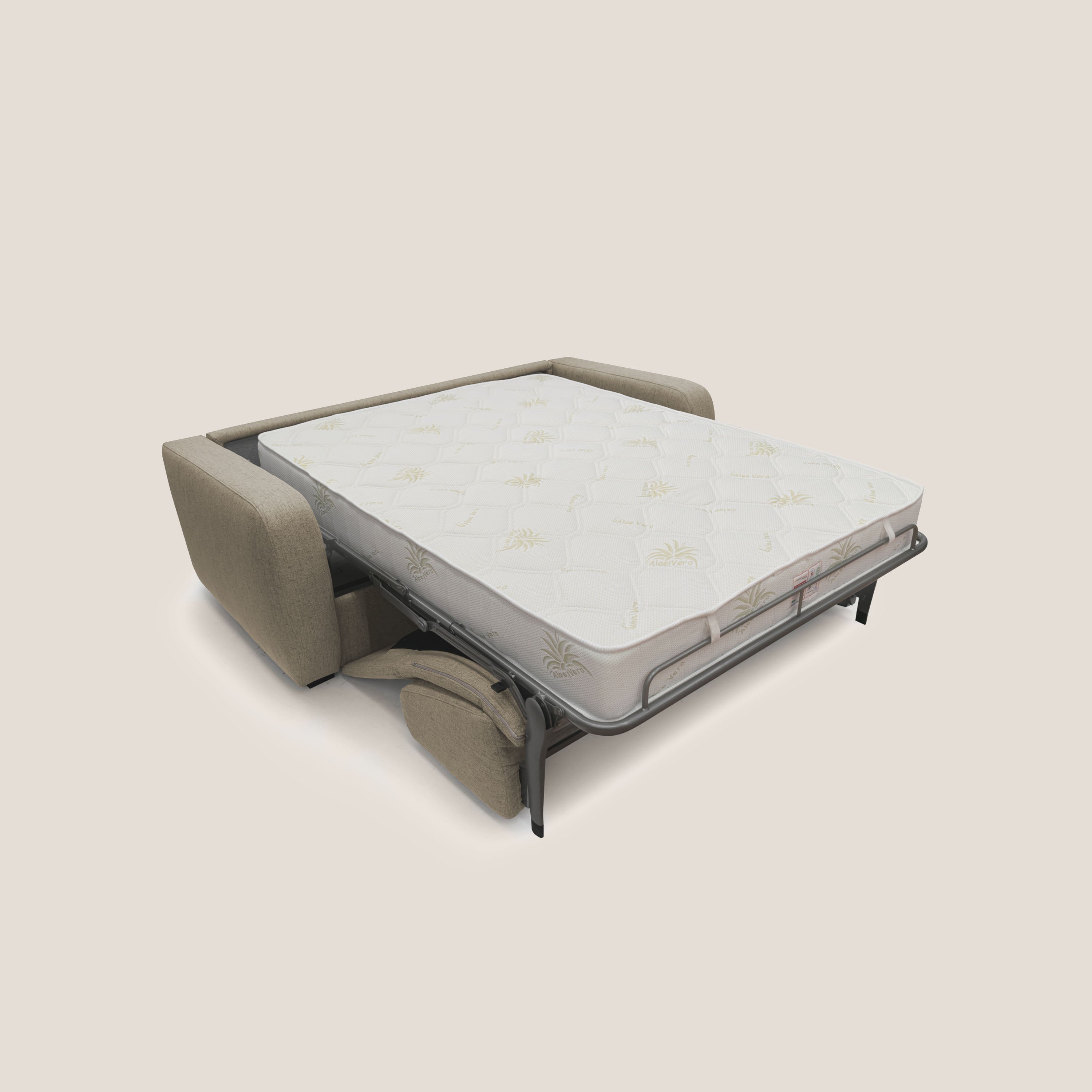 Duna Divano letto matrimoniale con materasso 20 cm in tessuto impermeabile T03 - divani.store