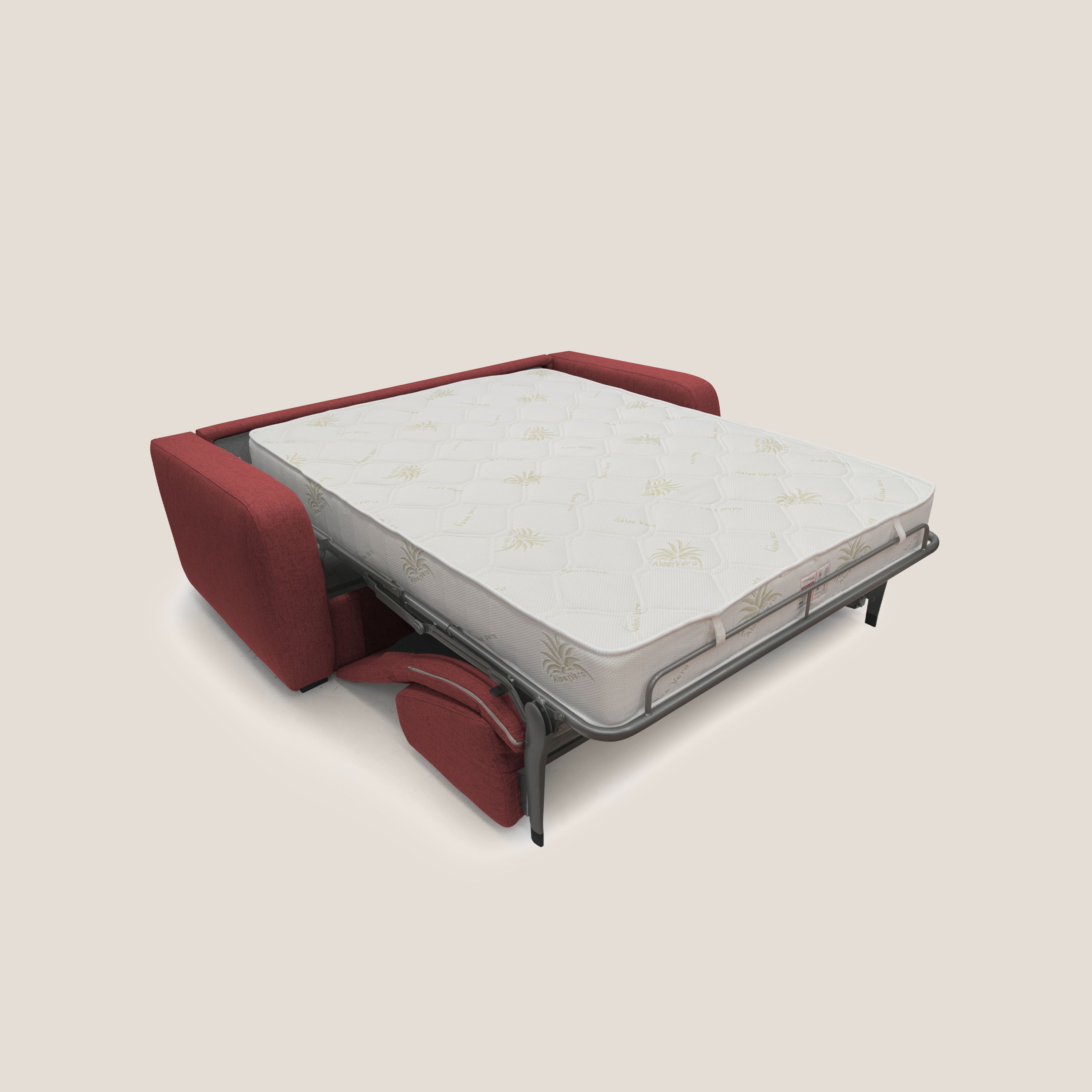 Duna Divano letto matrimoniale con materasso 20 cm in tessuto impermeabile T03 - divani.store