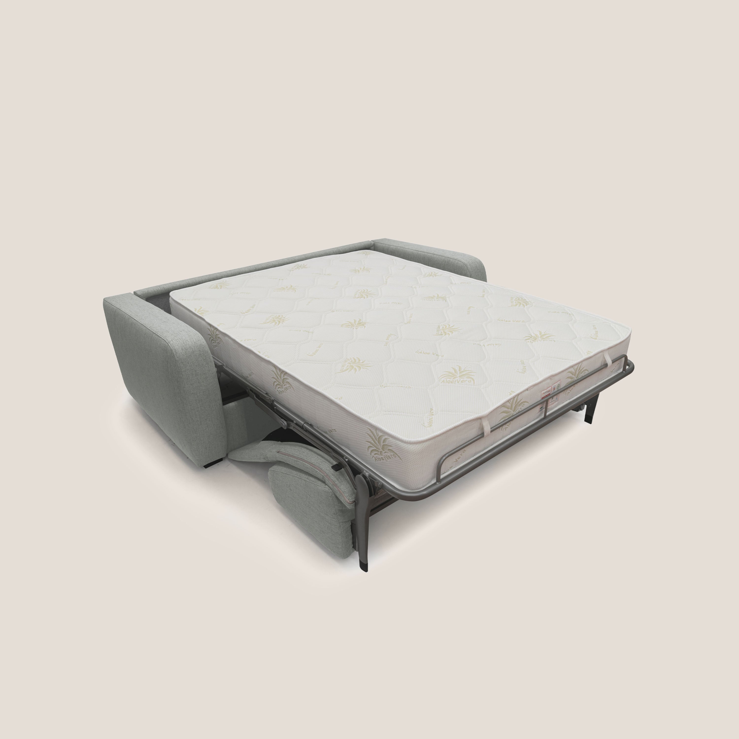 Duna Divano letto matrimoniale con materasso 20 cm in tessuto impermeabile T03 - divani.store