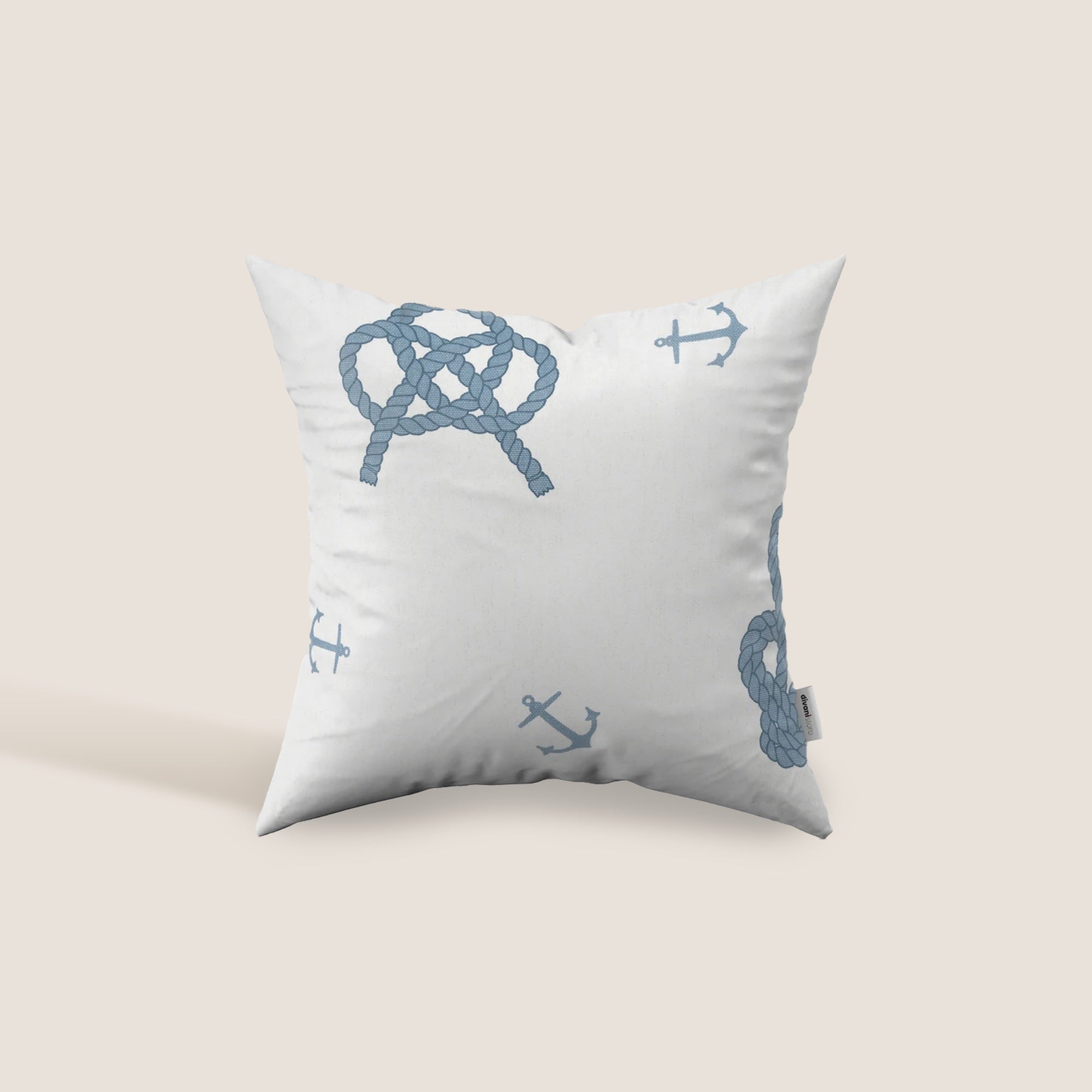 Marino cuscino in cotone disponibile in diverse colorazioni stile marinaresco - divani.store