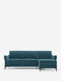 Dalia schlafsofa mit Chaiselongue mit Stauraum und Matratze 18 cm hoch – hohe Füße und fleckenabweisender Stoff T30