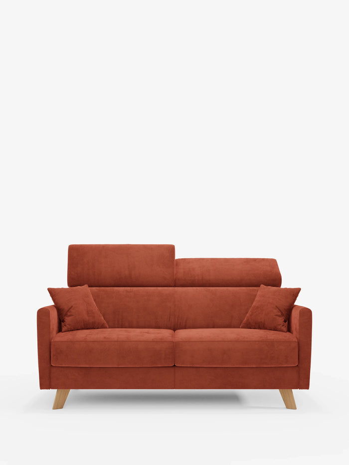 Francy schlafsofa mit verstellbaren Kopfstützen – 100% abziehbar in elegantem, fleckenabweisendem Stoff T30