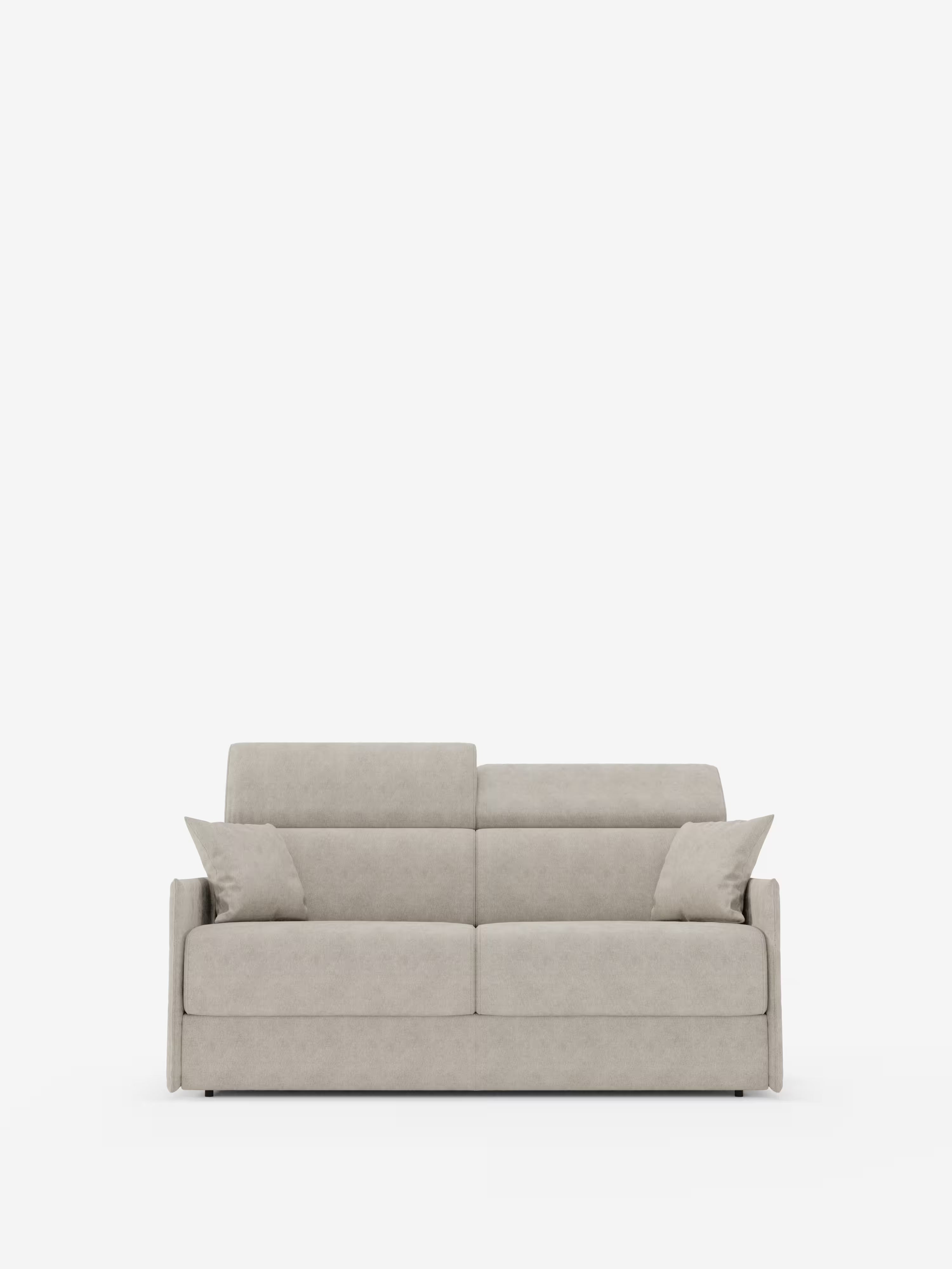 Miryam Divano letto con poggiatesta reclinabili e comfort maxi - design compatto in morbido tessuto smacchiabile T31