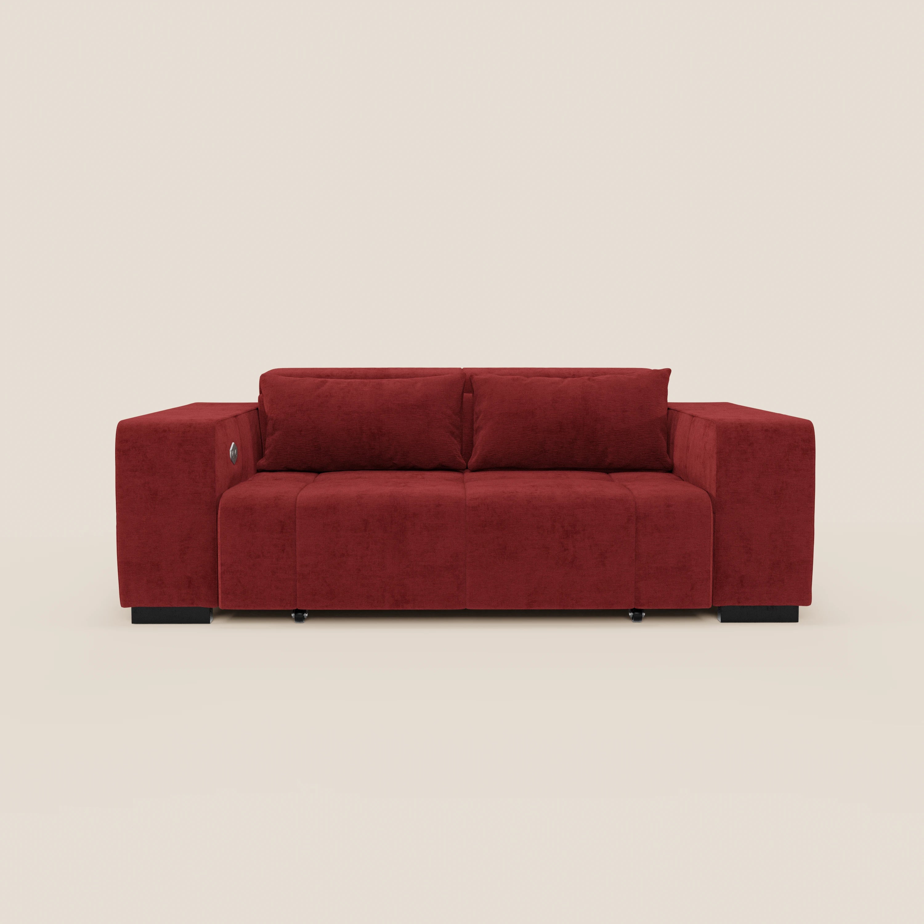 Monarch Divano con Relax Elettrico per allungamento sedute e Poggiatesta Reclinabile in tessuto morbido smacchiabile T31 - divani.store