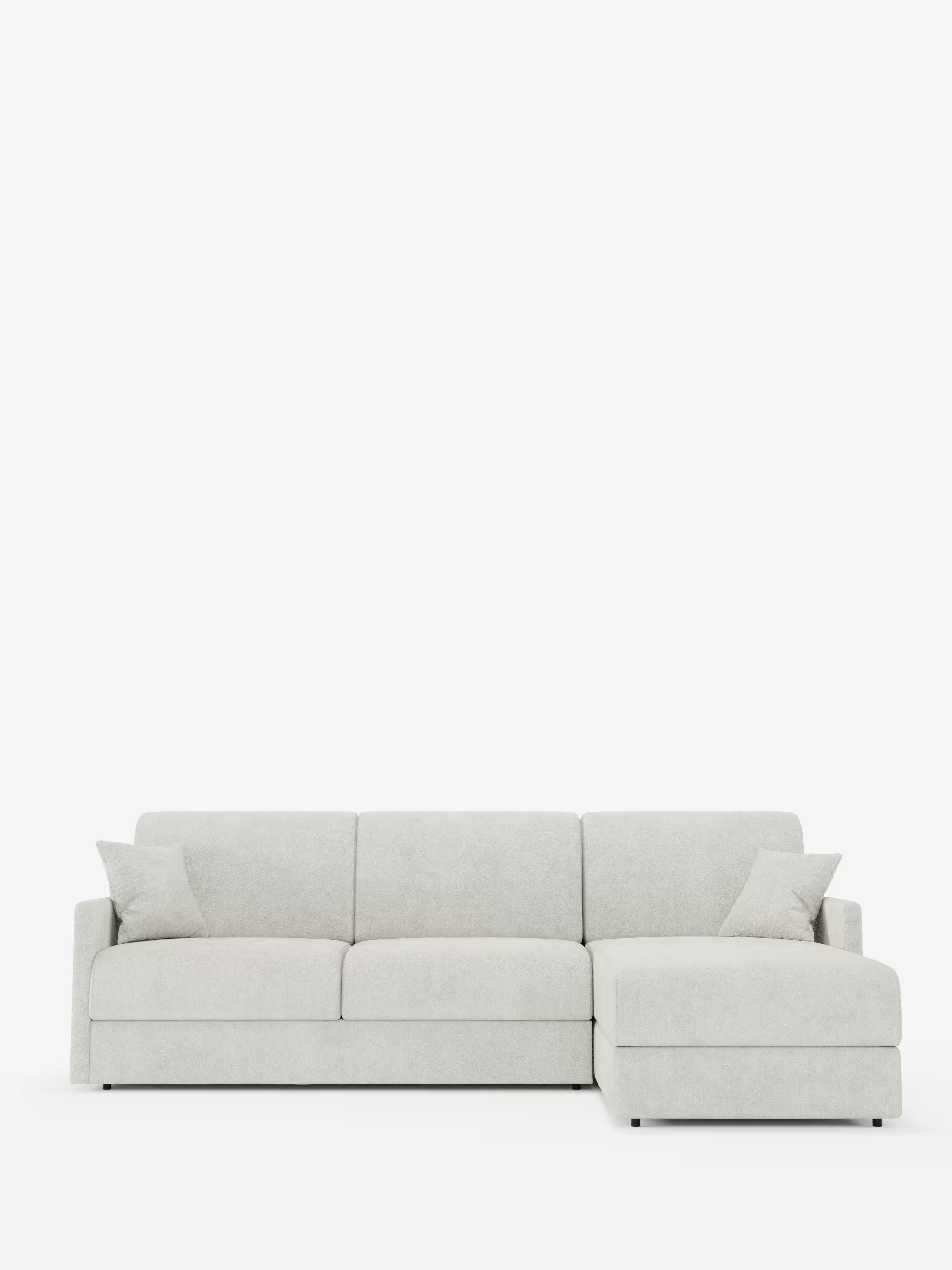 Tommy Divano Letto con penisola contenitore - design minimal e sfoderabile in tessuto smacchiabile simil cotone T33