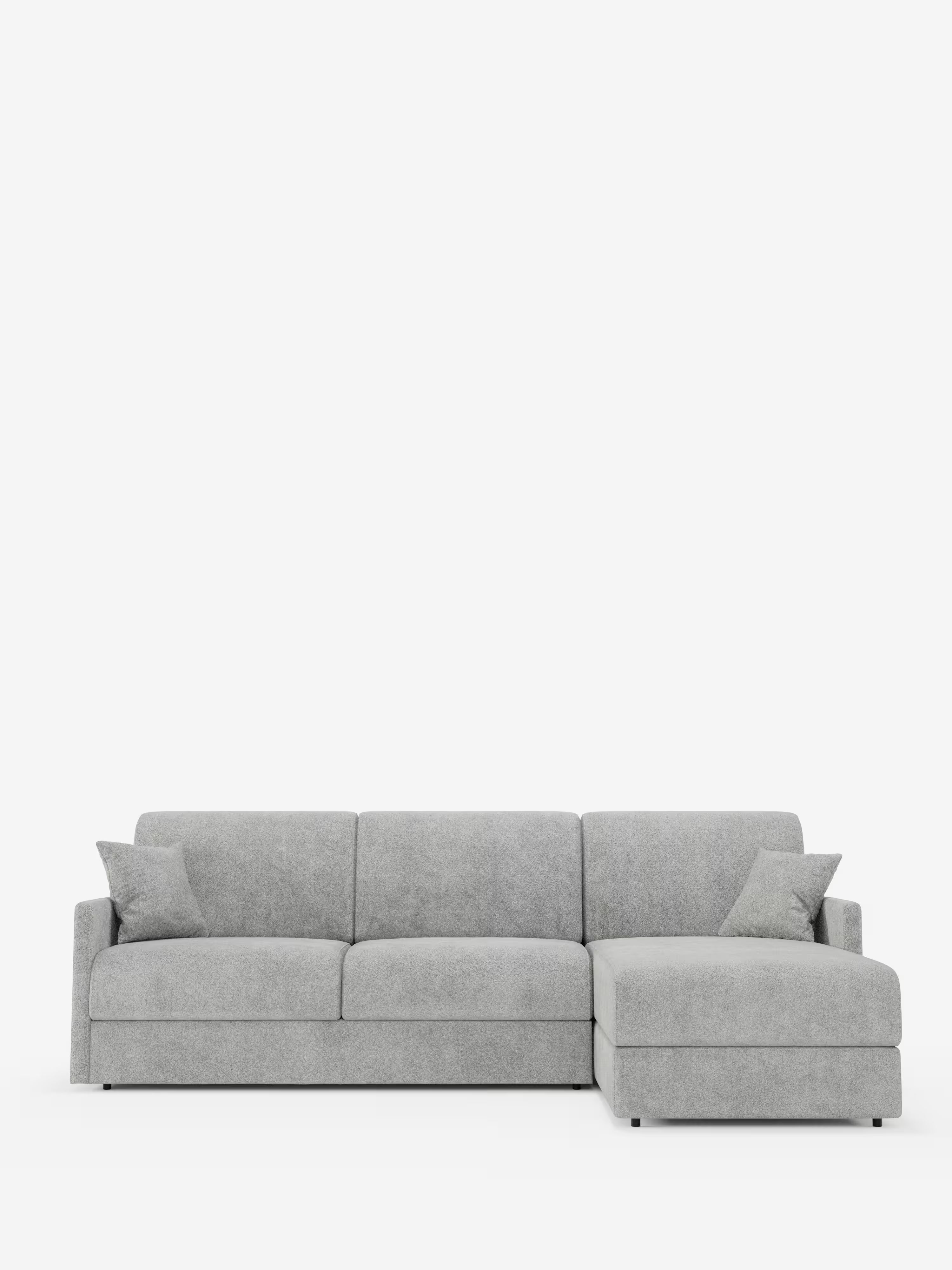 Tommy Divano Letto con penisola contenitore - design minimal e sfoderabile in tessuto smacchiabile simil cotone T33