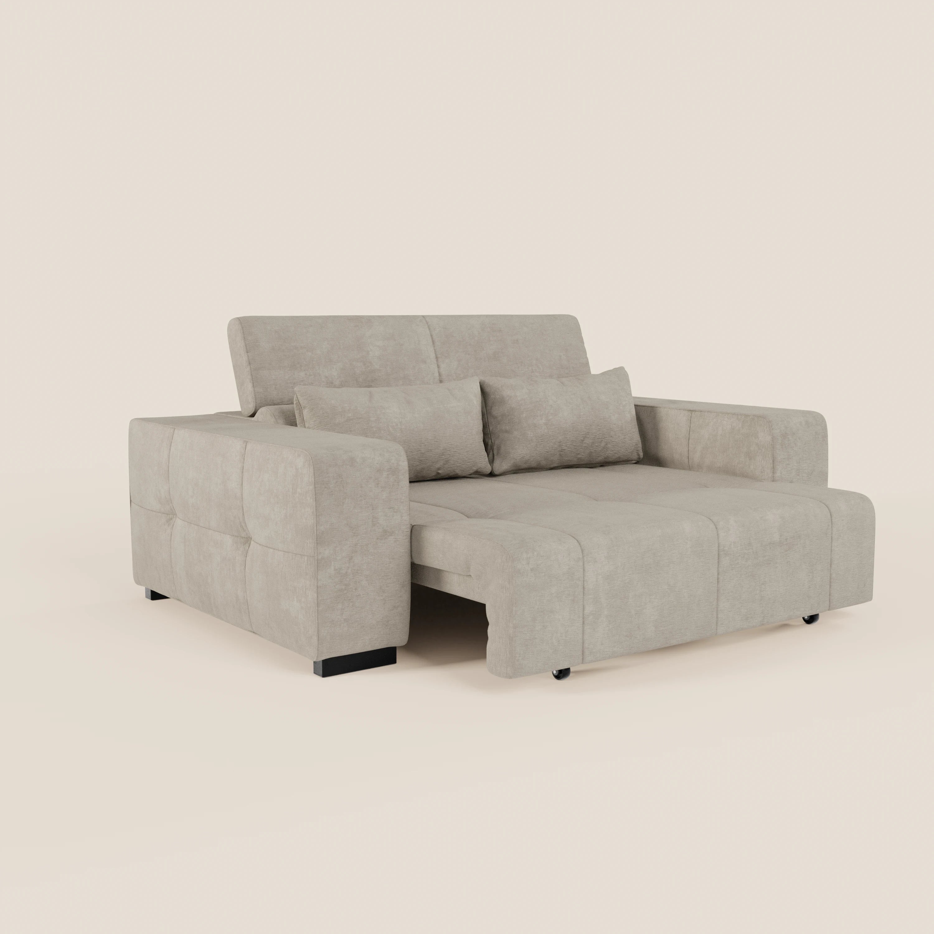 Monarch Divano con Relax Elettrico per allungamento sedute e Poggiatesta Reclinabile in tessuto morbido smacchiabile T31 - divani.store