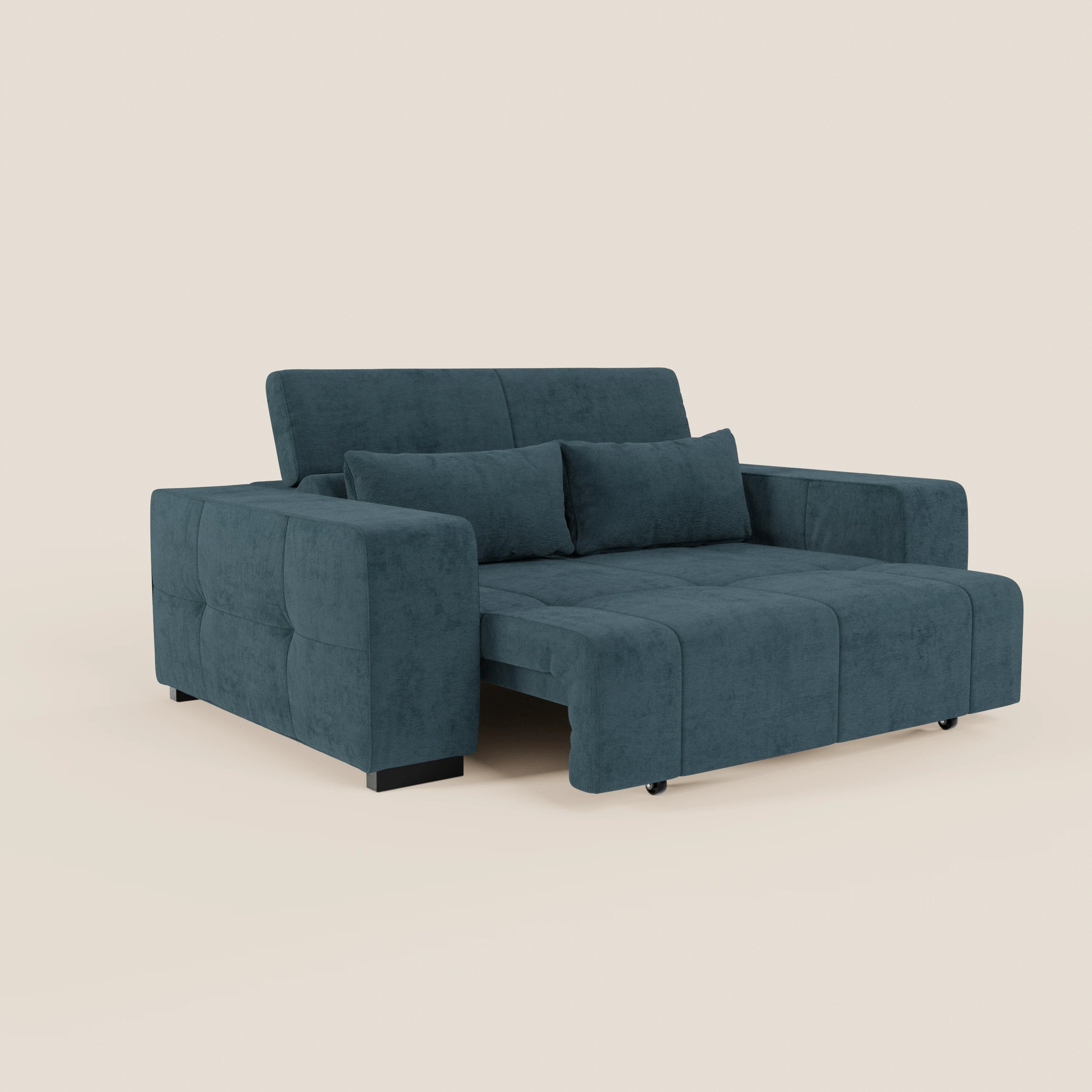 Monarch Divano con Relax Elettrico per allungamento sedute e Poggiatesta Reclinabile in tessuto morbido smacchiabile T31 - divani.store