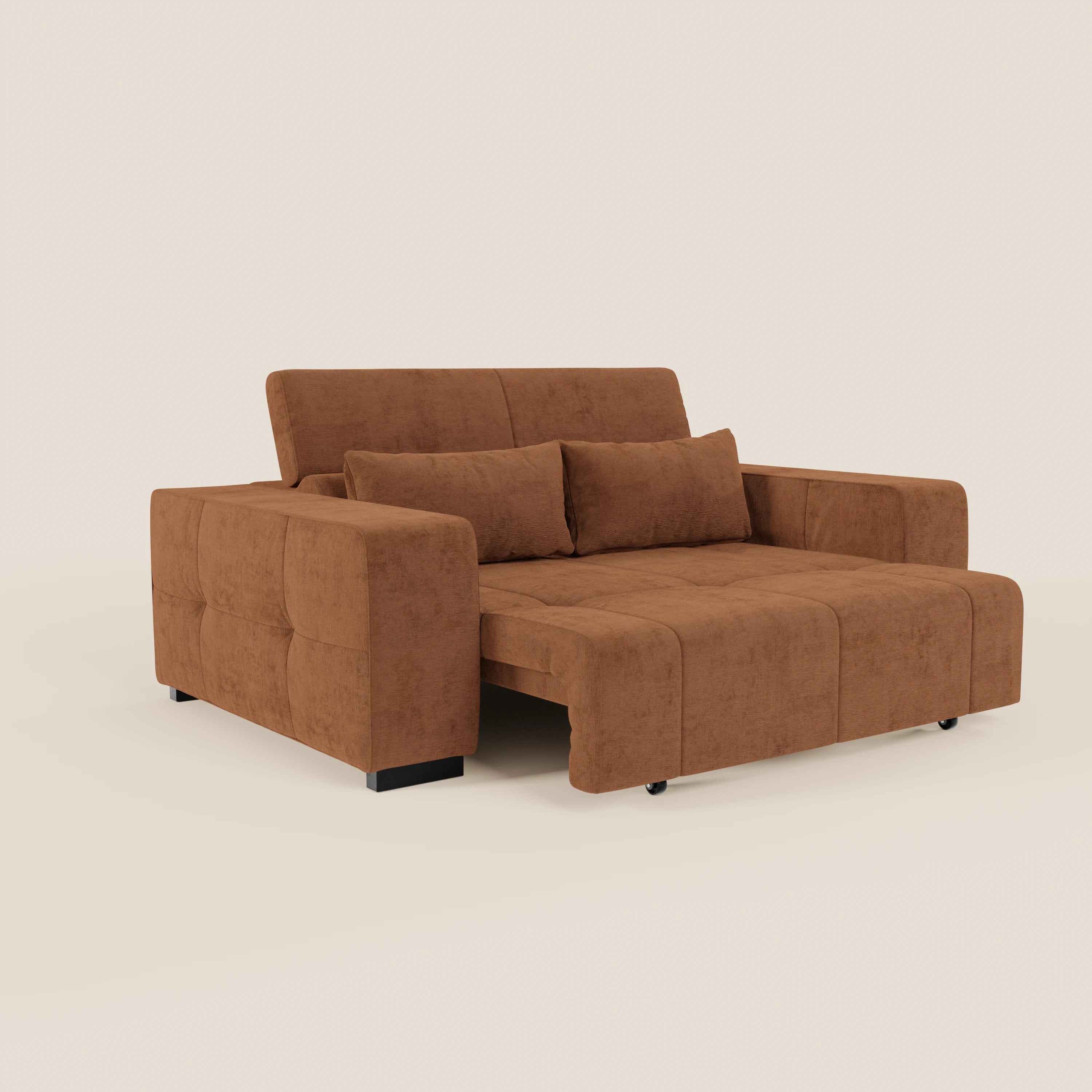 Monarch Divano con Relax Elettrico per allungamento sedute e Poggiatesta Reclinabile in tessuto morbido smacchiabile T31 - divani.store