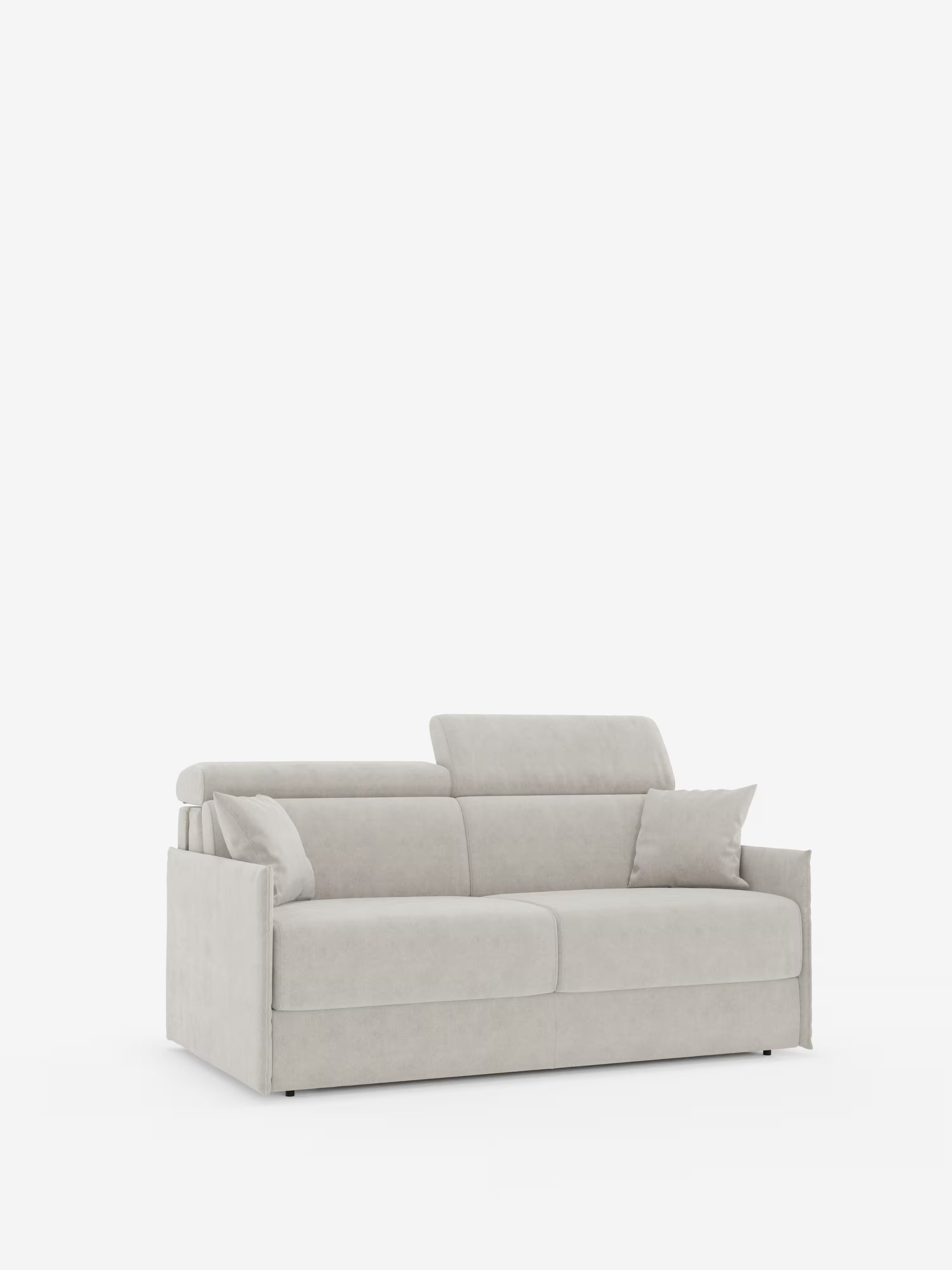Miryam Divano letto con poggiatesta reclinabili e comfort maxi - design compatto in morbido tessuto smacchiabile T31